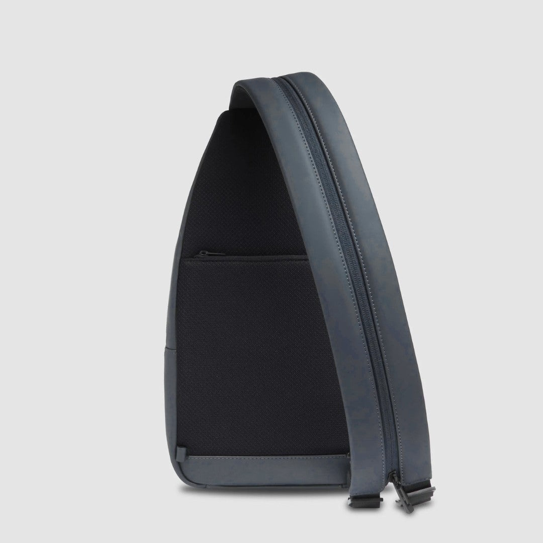 Piquadro monospalla in tessuto gommato "Wollem" Blu CA6540W129W.BLU