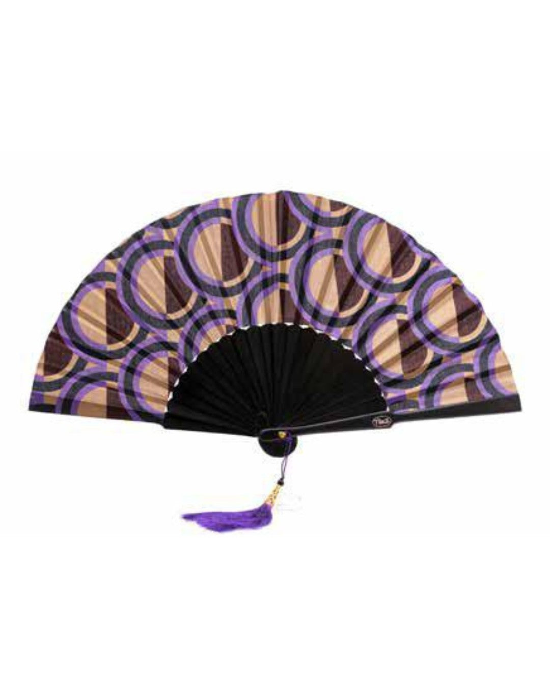 Te Per Due ventaglio in tessuto e legno "Geometric" Multicolor TPWR.603