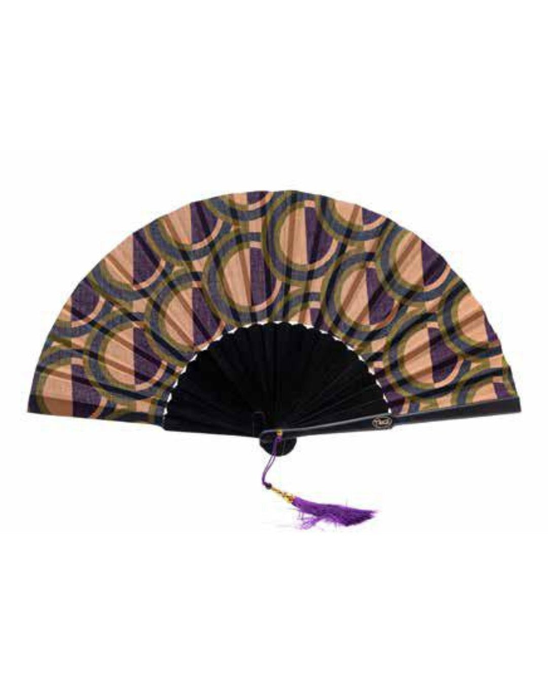 Te Per Due ventaglio in tessuto e legno "Geometric" Multicolor TPWR.604