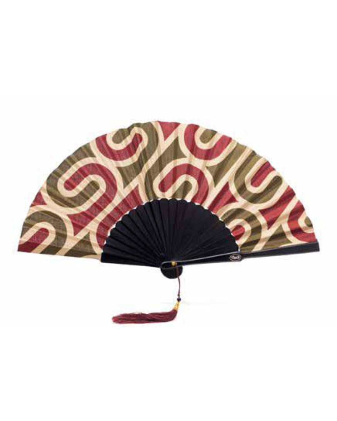 Te Per Due ventaglio in tessuto e legno "Geometric" Multicolor TPWR.605
