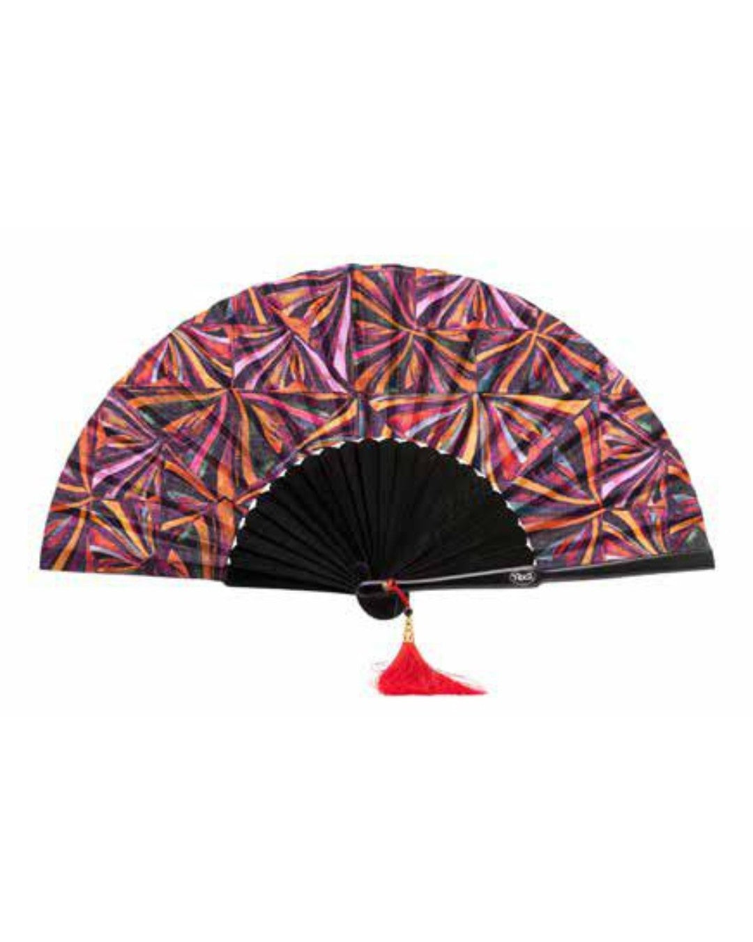 Te Per Due ventaglio in tessuto e legno "Geometric" Multicolor TPWR.648