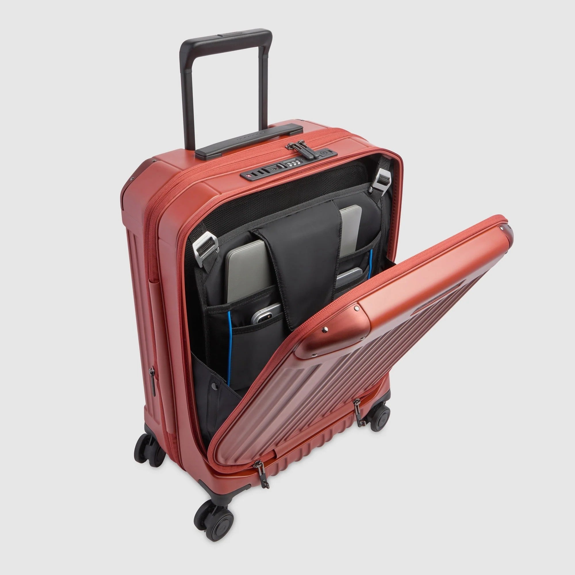 Piquadro trolley cabina in policarbonato "PQ Light" Terracotta BV7245PQL.CUO