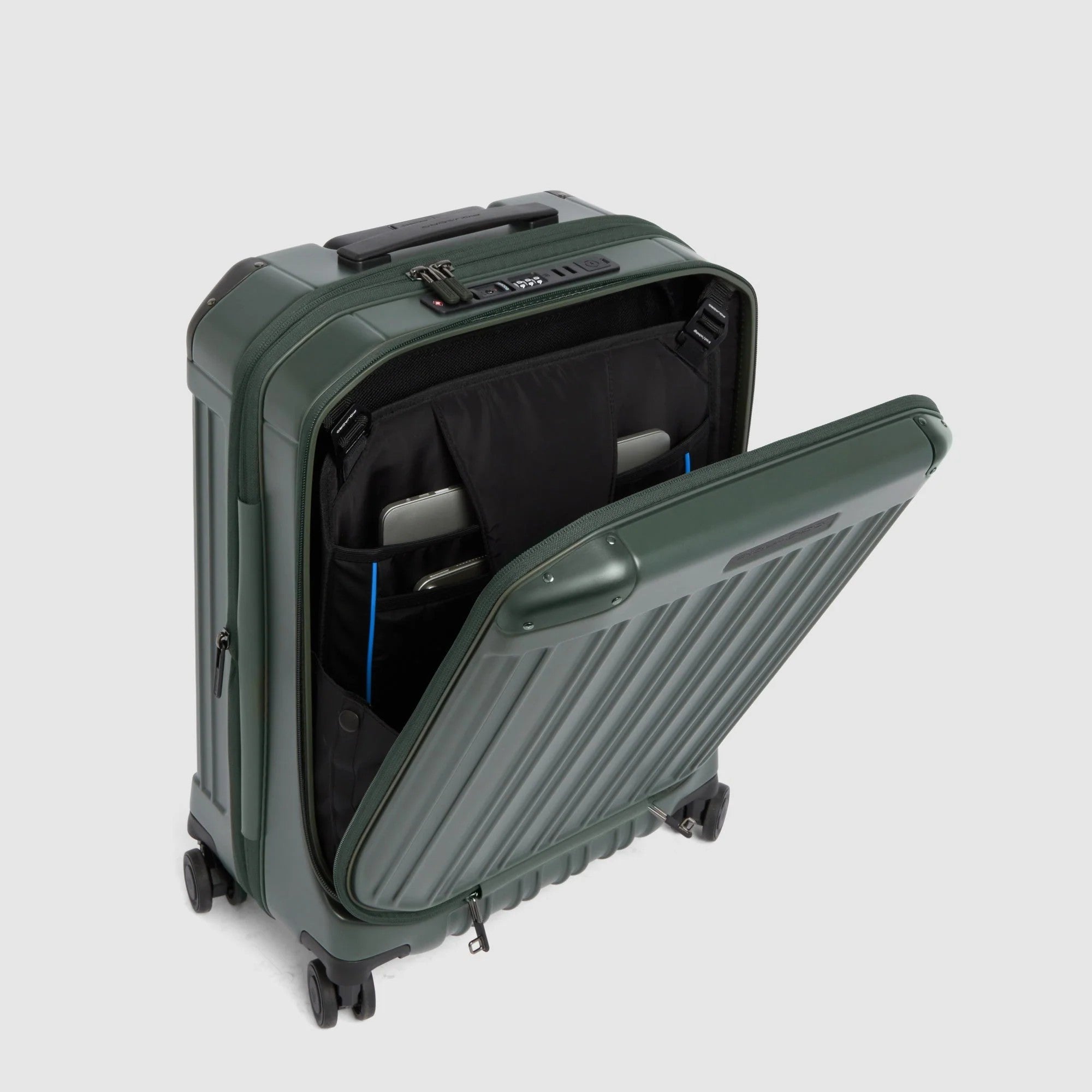 Piquadro trolley cabina in policarbonato "PQ Light" Verde BV7245PQL.VEO2