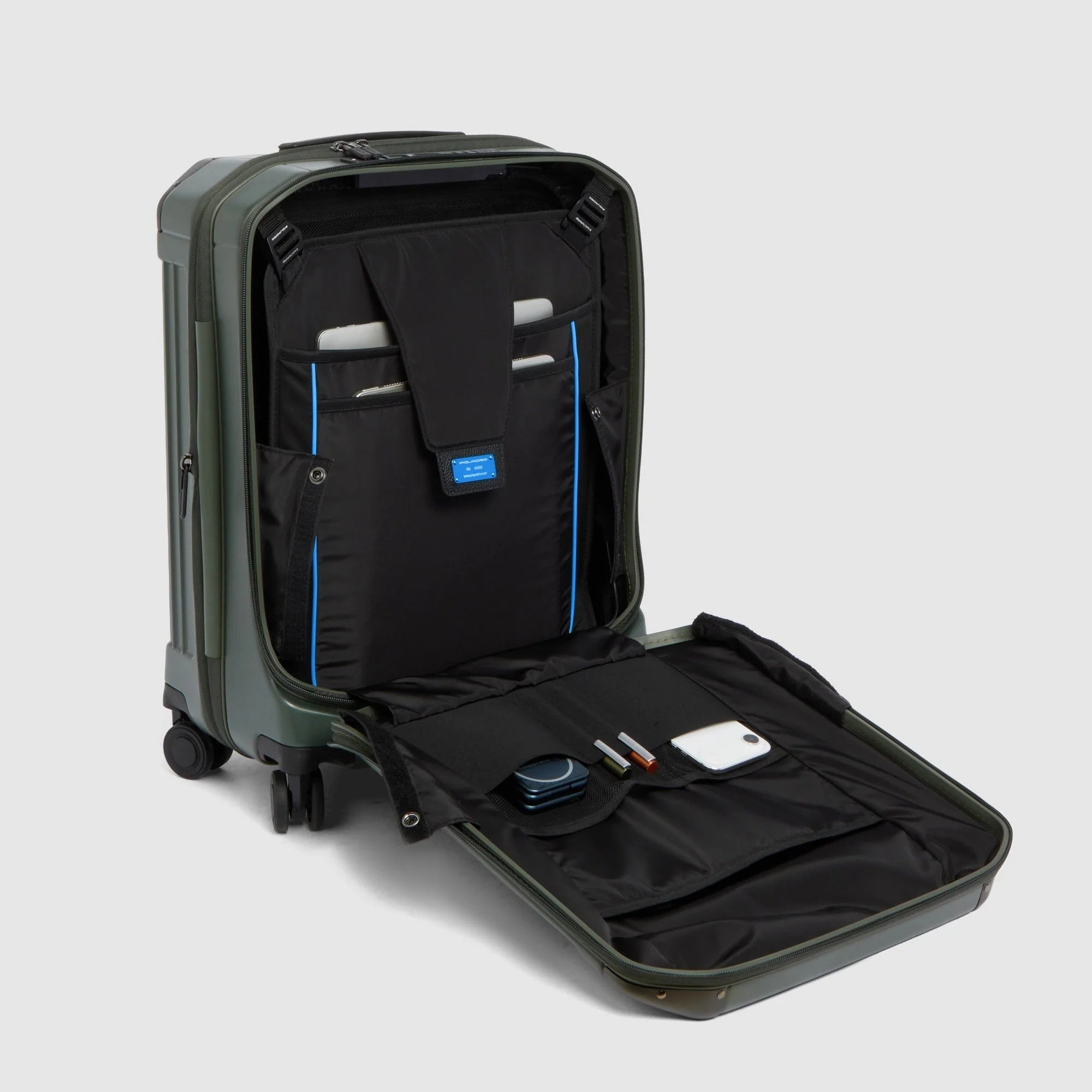 Piquadro trolley cabina in policarbonato "PQ Light" Verde BV7245PQL.VEO2