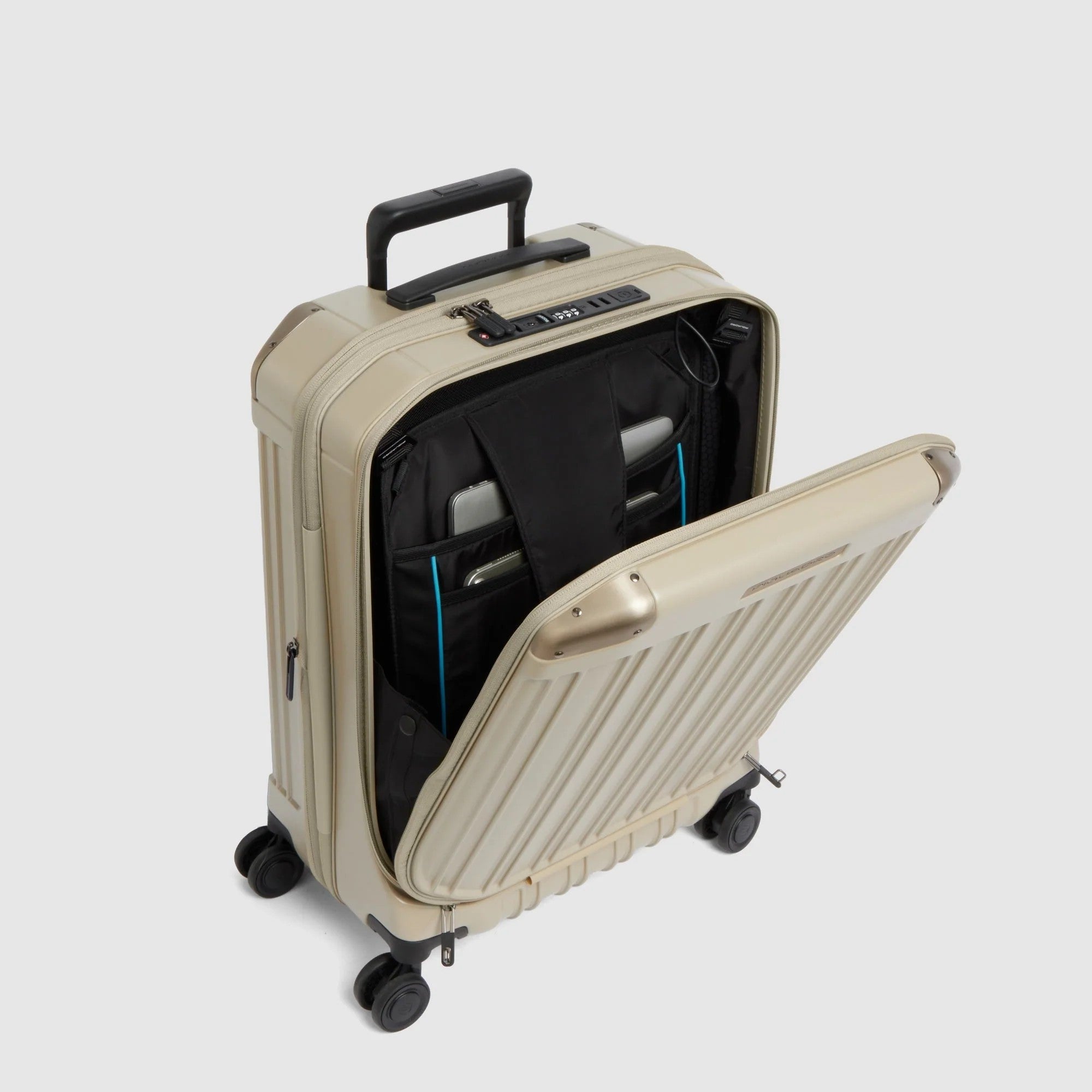 Piquadro trolley cabina in policarbonato "PQ Light" Beige BV7245PQL.BEO