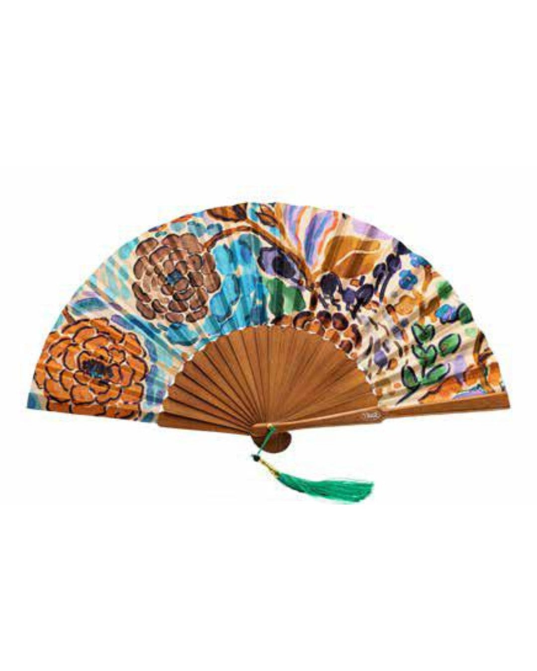 Te Per Due ventaglio in tessuto e legno "Geometric" Multicolor TPWR.639