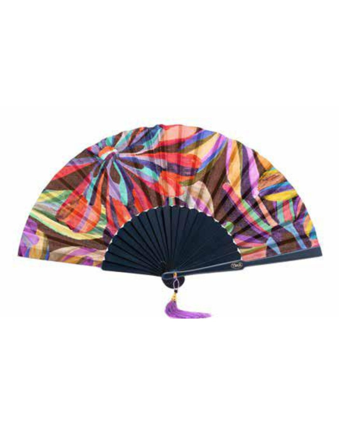 Te Per Due ventaglio in tessuto e legno "Geometric" Multicolor TPWR.644
