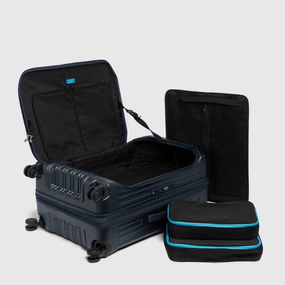 Piquadro trolley medio in policarbonato "PQ Light" Blu BV7246PQL.BLUO