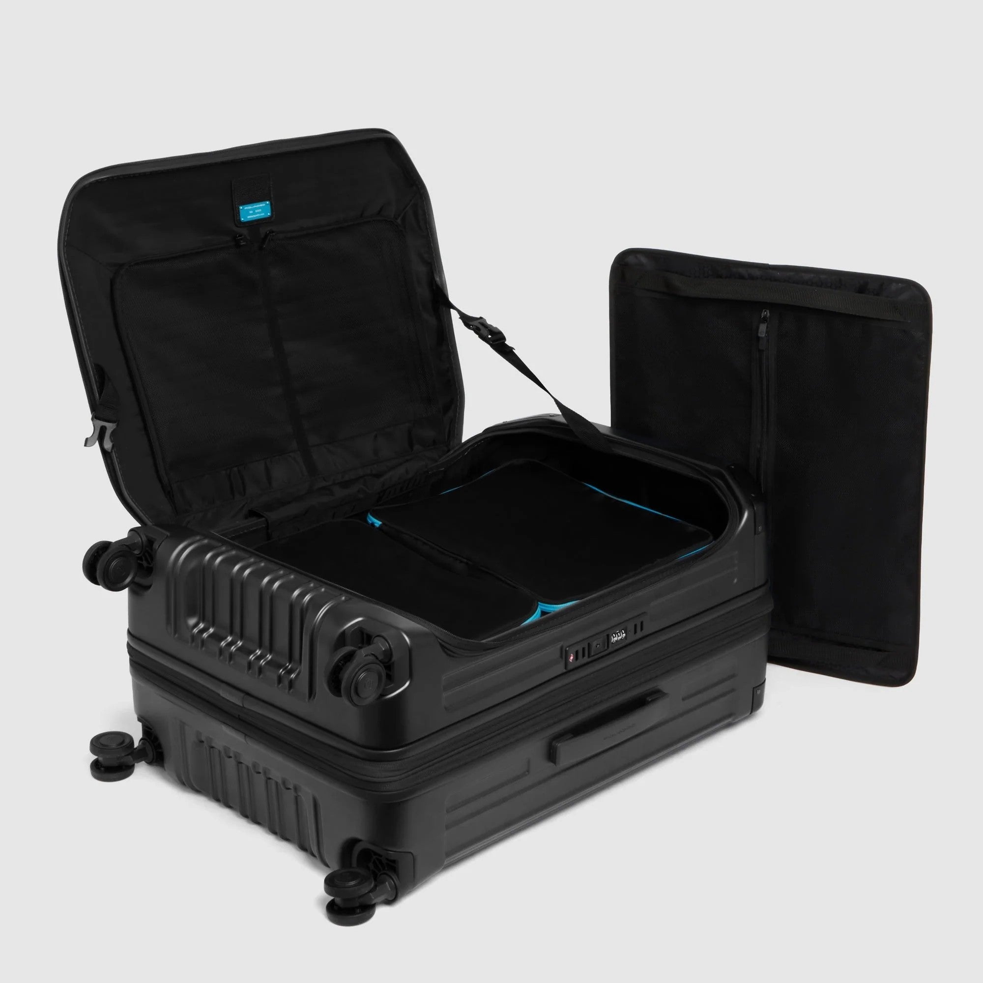 Piquadro trolley medio in policarbonato "PQ Light" Nero BV7246PQL.NO