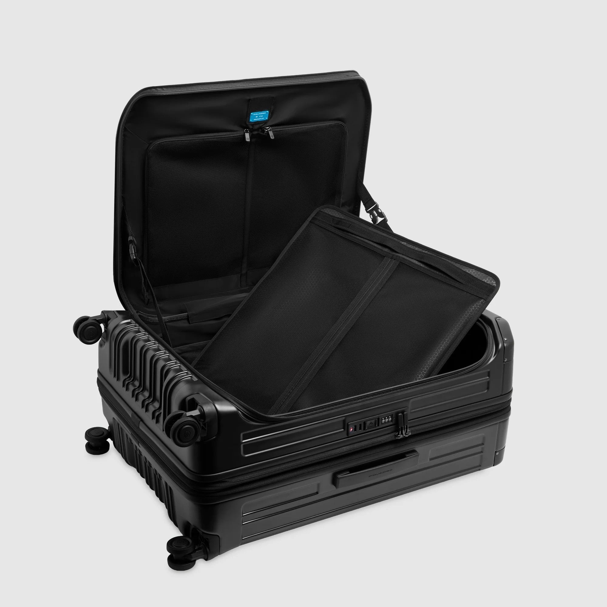 Piquadro trolley grande in policarbonato "PQ Light" Nero BV7247PQL.NO