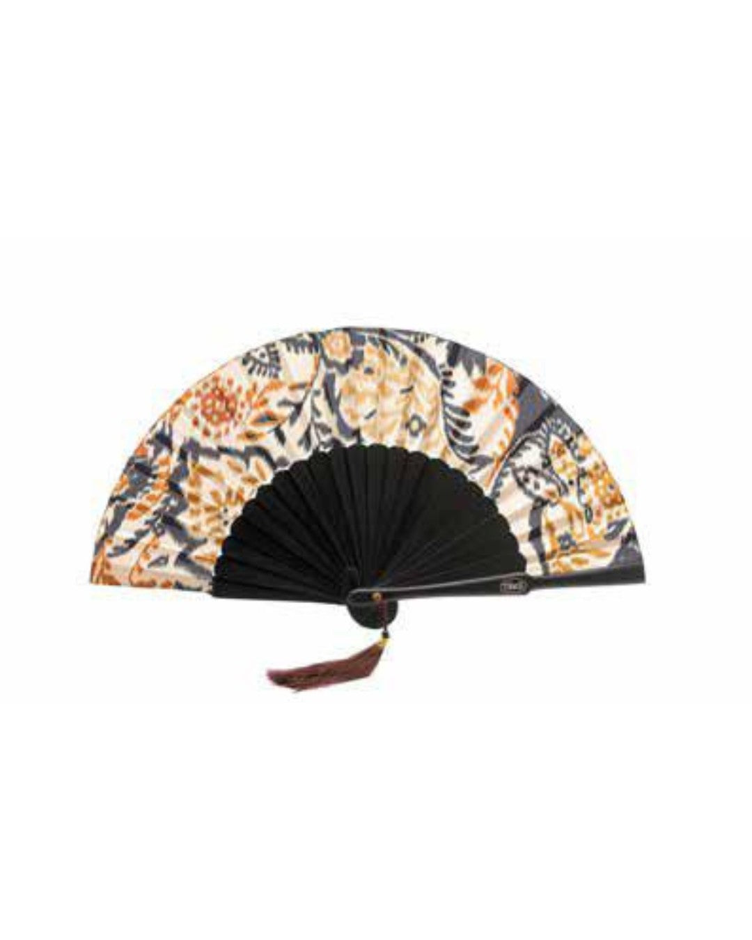 Te Per Due ventaglio piccolo in tessuto e legno "Flowers" Multicolor TPWR.663