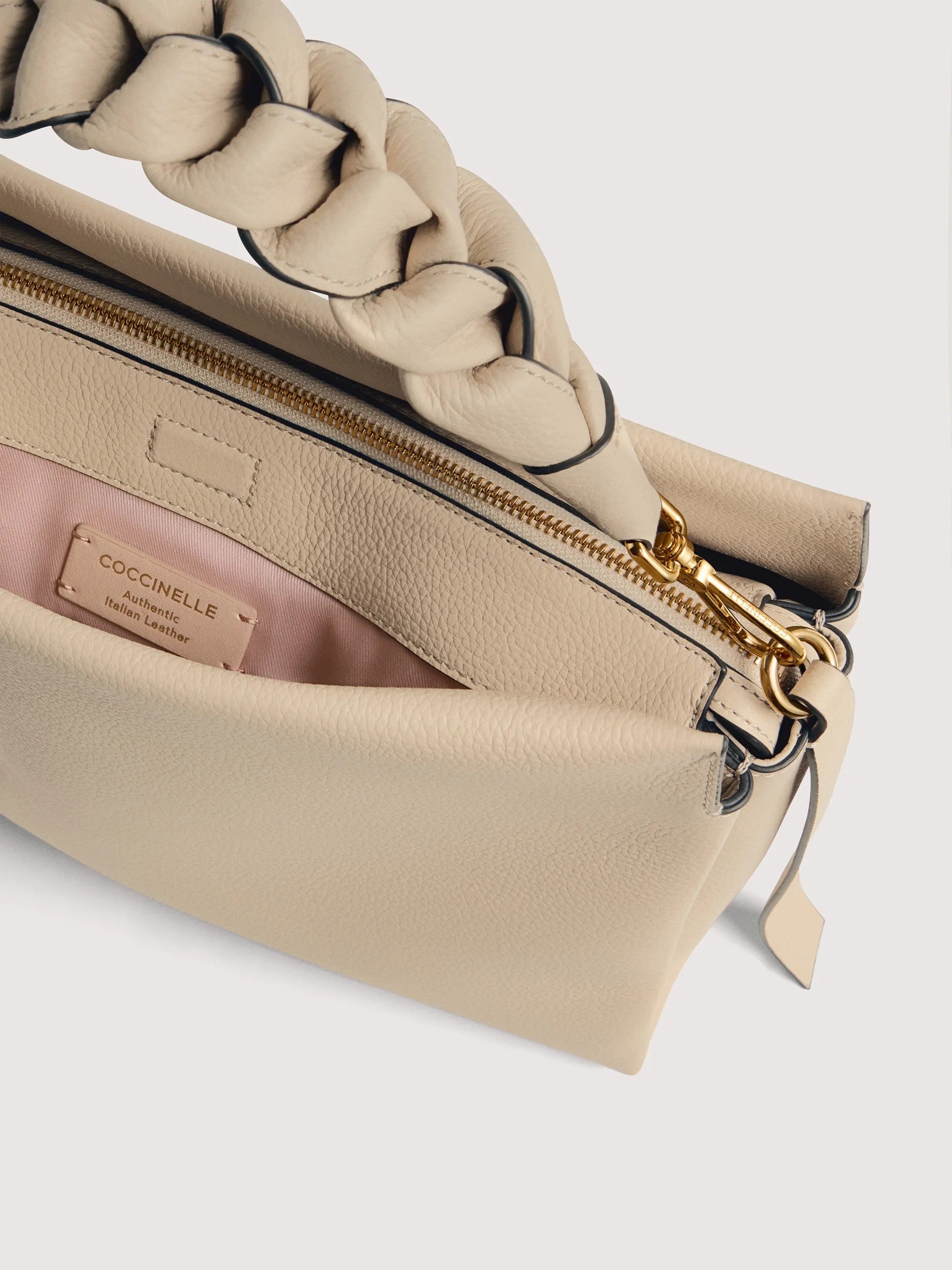Coccinelle borsa a spalla in pelle "Boheme" Beige E1M50190201.700 SANDSHELL/SEAG