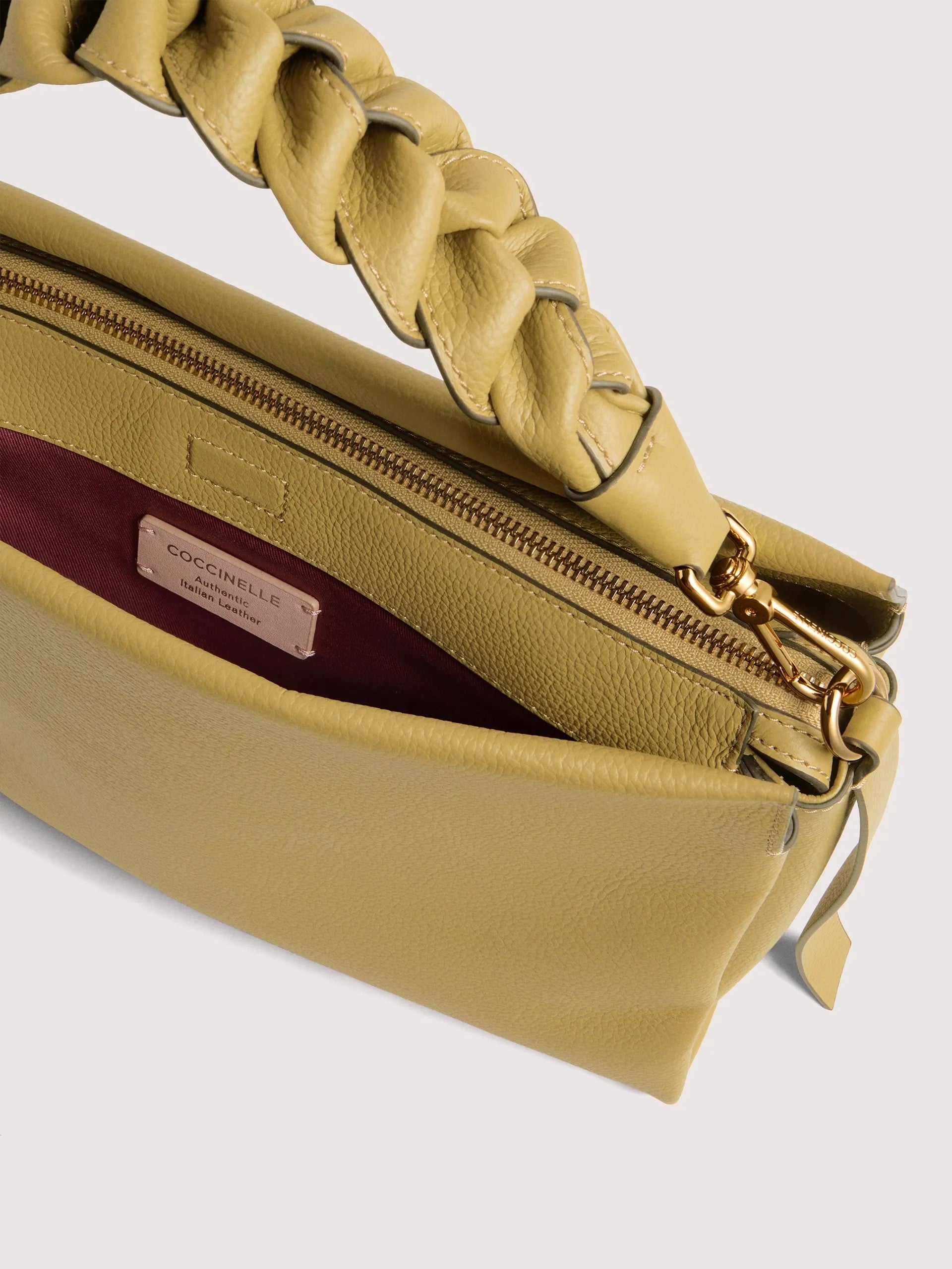 Coccinelle borsa a spalla in pelle "Boheme" Verde E1M50190201.776 SEAGRASS/SANSH