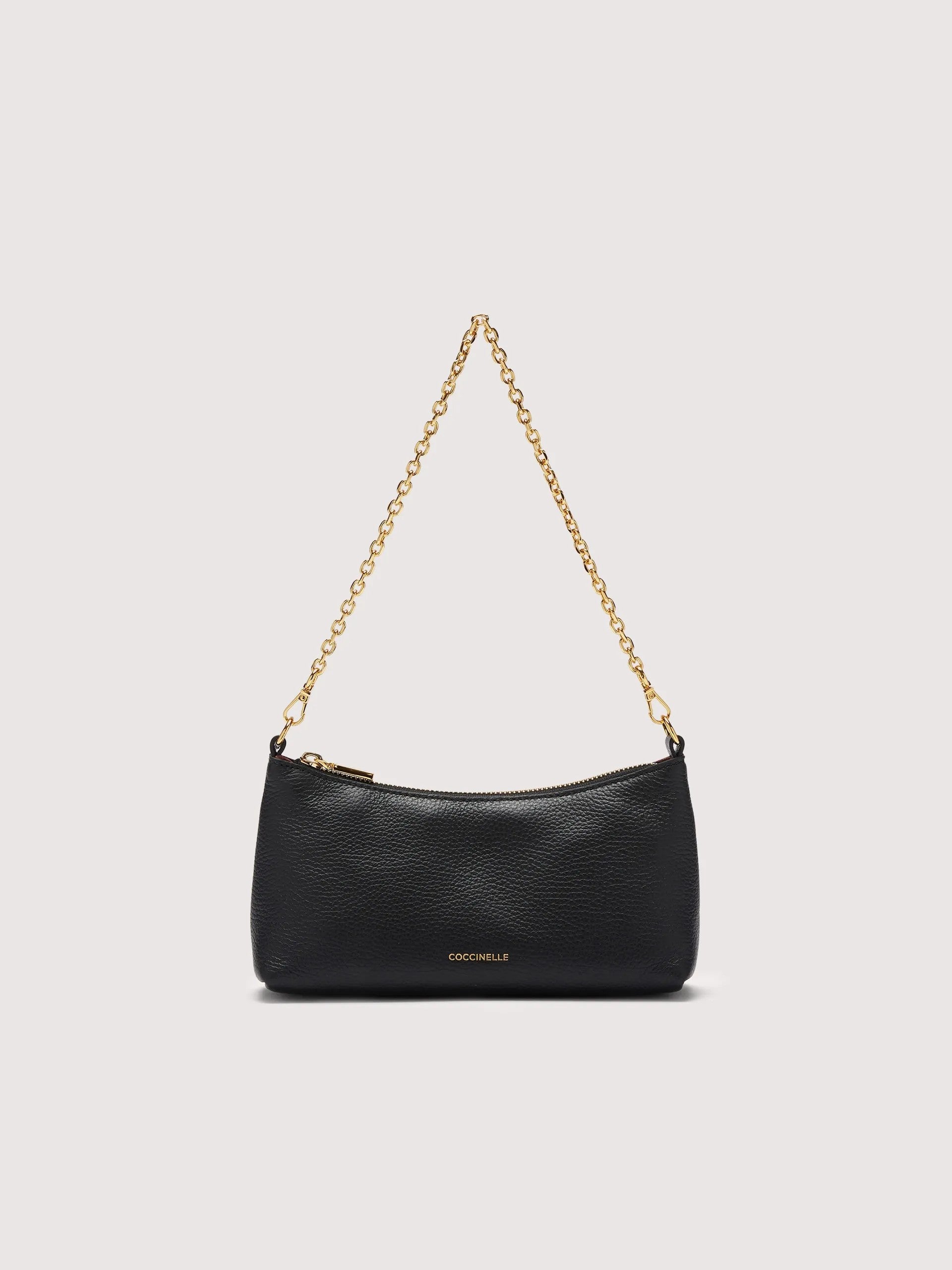 Coccinelle borsa a spalla in pelle "Aura" Nero E5QH0550101.001 NOIR