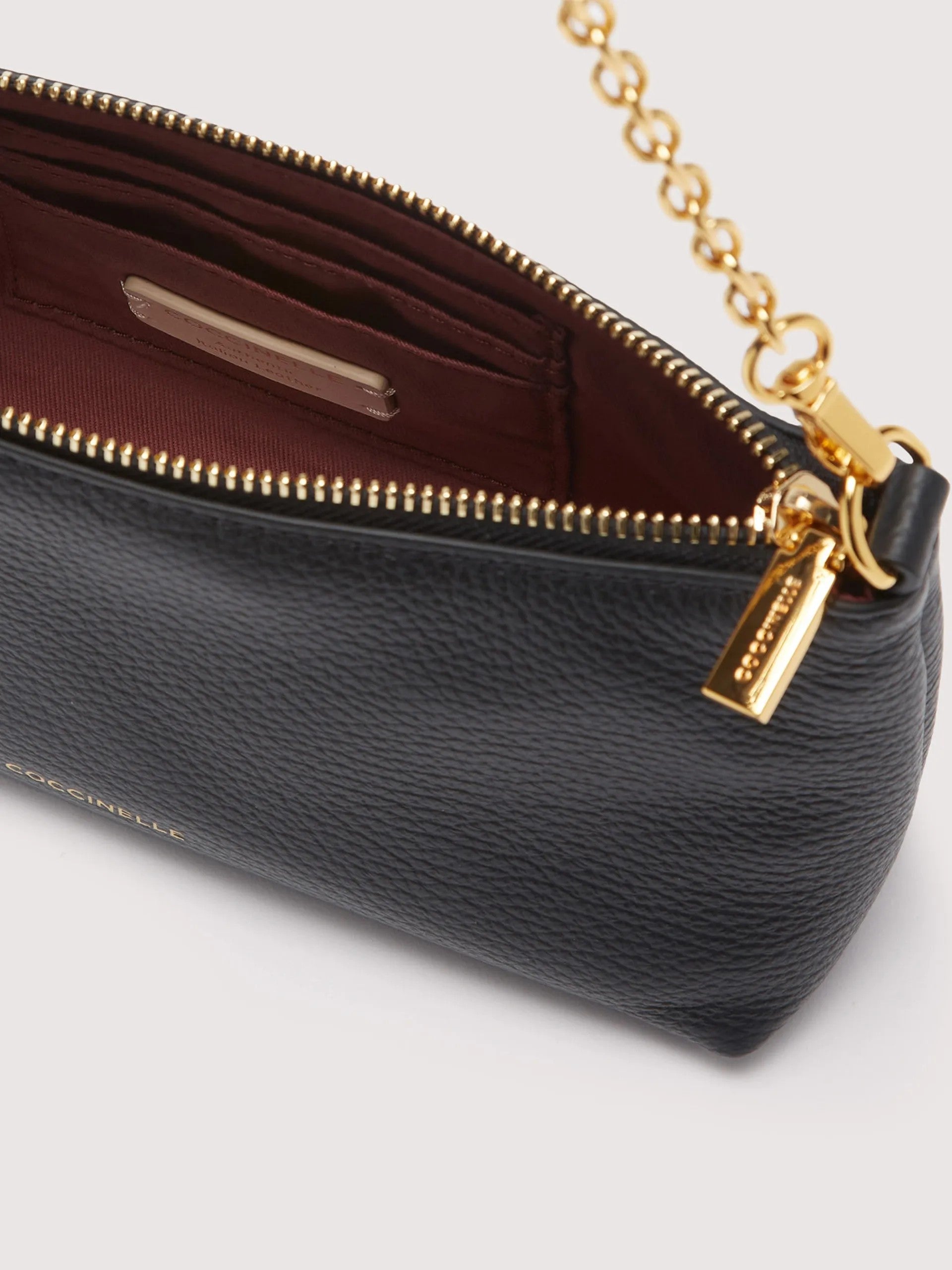 Coccinelle borsa a spalla in pelle "Aura" Nero E5QH0550101.001 NOIR