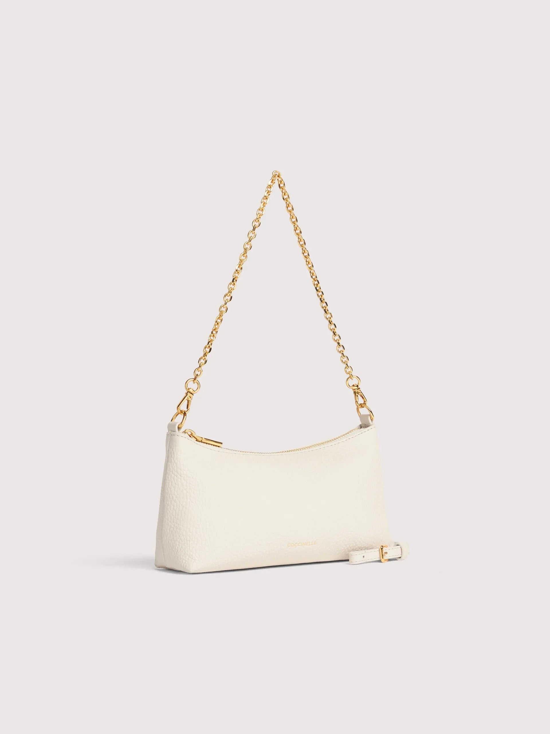Coccinelle borsa a spalla in pelle "Aura" Bianco E5QH0550101.N17 PEARL