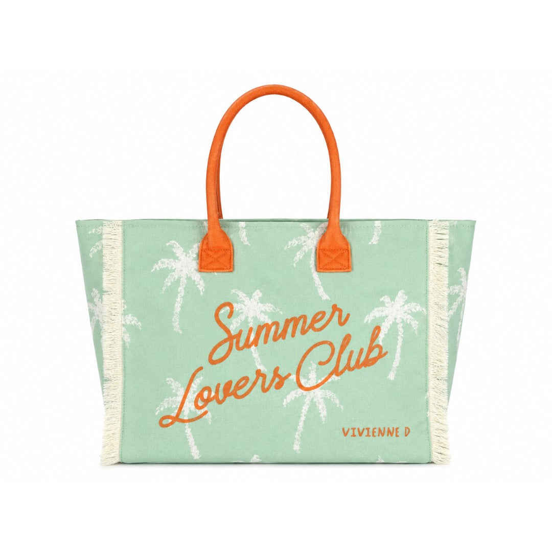 VIVIENNE D borsa mare in tessuto "Carola" Multicolor VVB290.VERDE