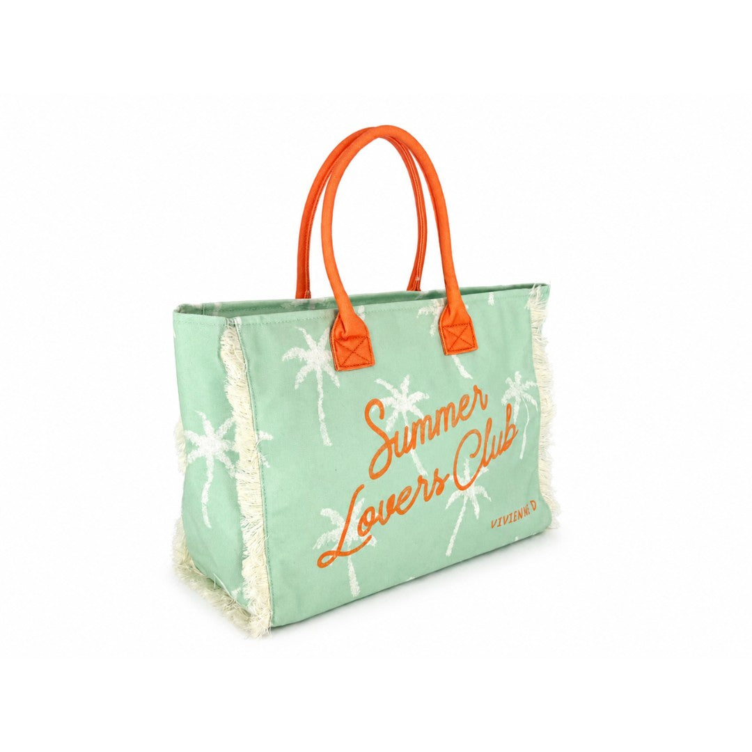 VIVIENNE D borsa mare in tessuto "Carola" Multicolor VVB290.VERDE