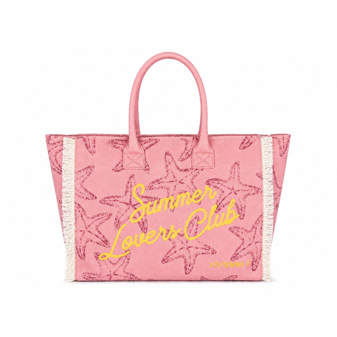 VIVIENNE D borsa mare in tessuto "Carola" Multicolor VVB290.ROSA