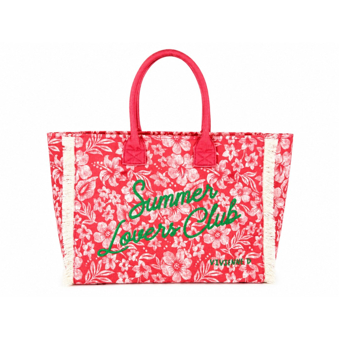 VIVIENNE D borsa mare in tessuto "Carola" Multicolor VVB290.FUXIA
