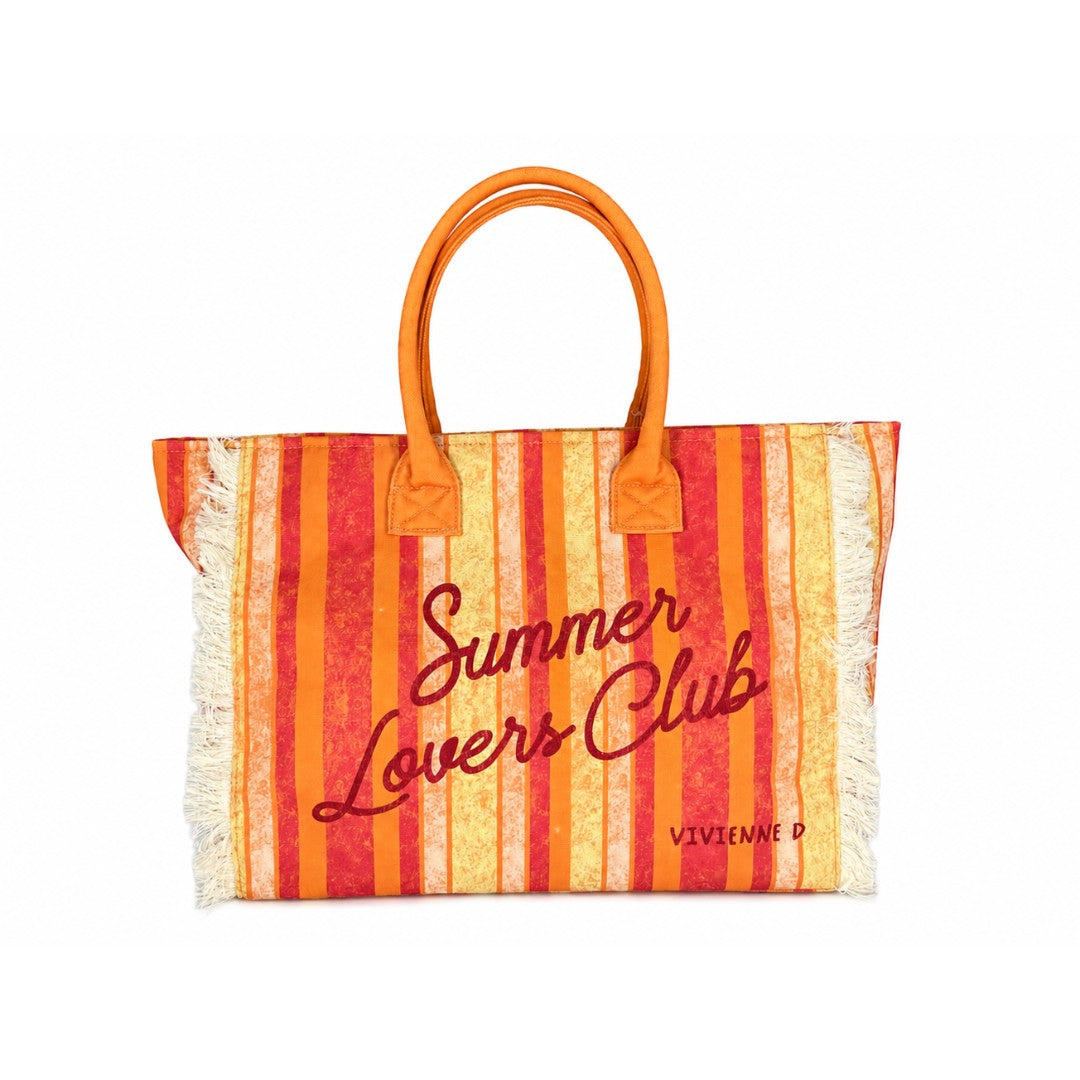 VIVIENNE D borsa mare in tessuto "Carola" Multicolor VVB290.ARANCIO