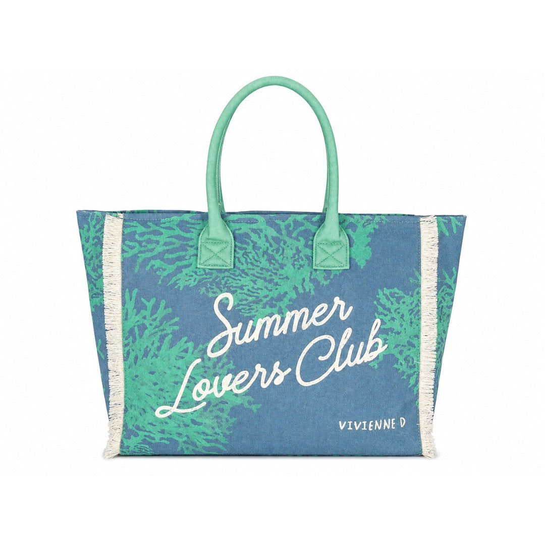 VIVIENNE D borsa mare in tessuto "Carola" Multicolor VVB290.BLU