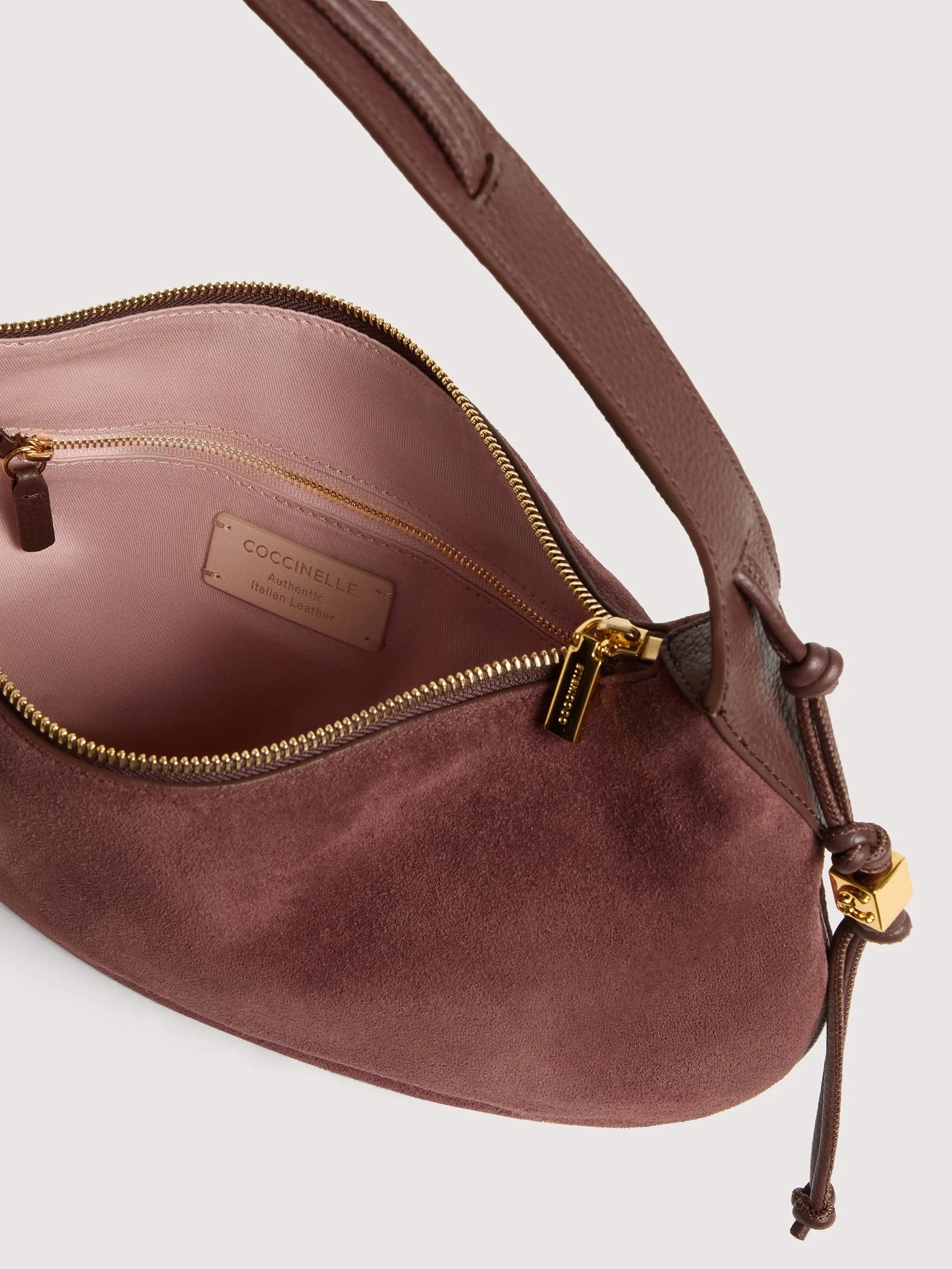 Coccinelle borsa a spalla in camoscio "Thess" Marrone E1VCB130201.R49 BERRY