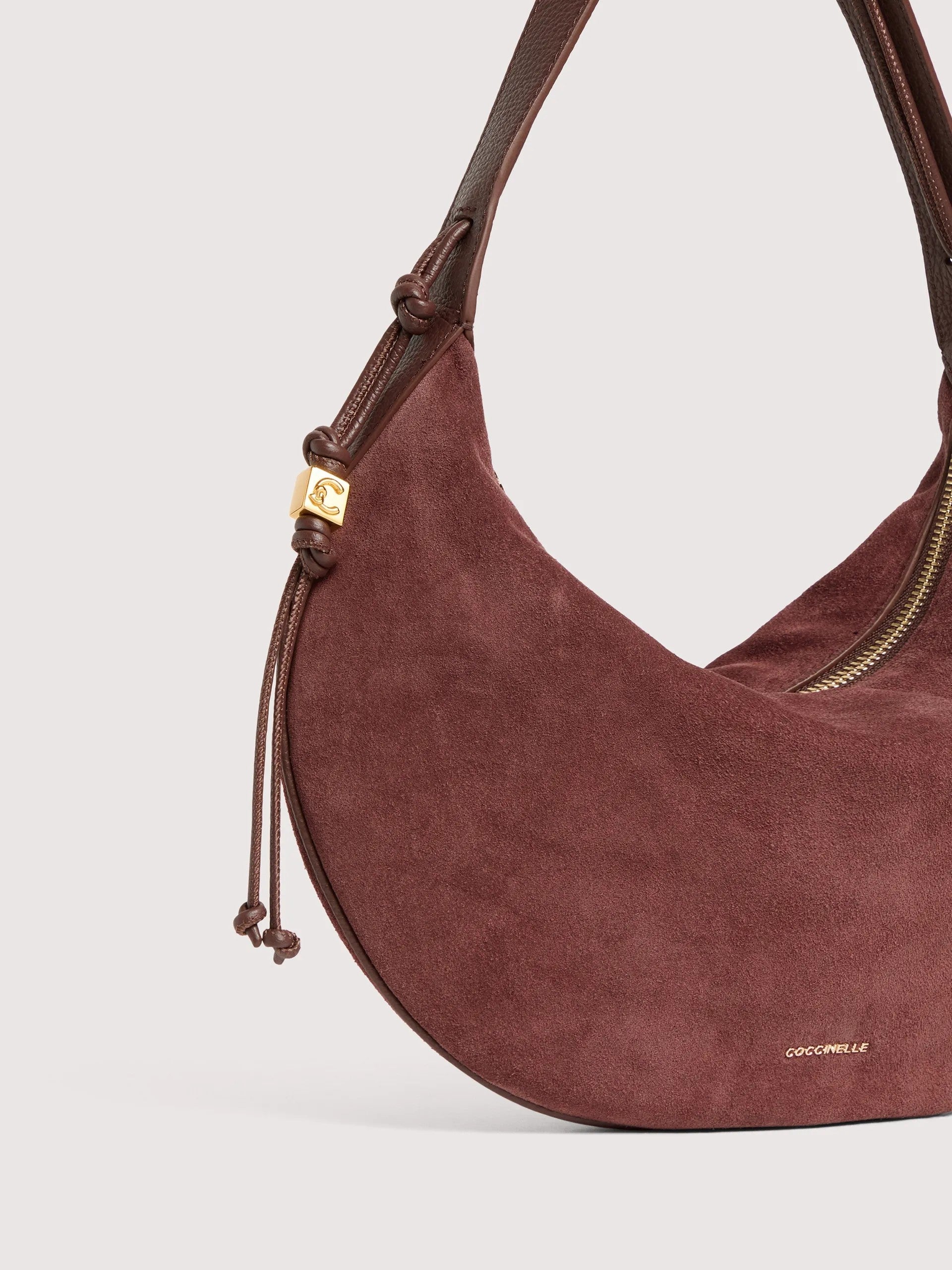 Coccinelle borsa a spalla in camoscio "Thess" Marrone E1VCB130201.R49 BERRY