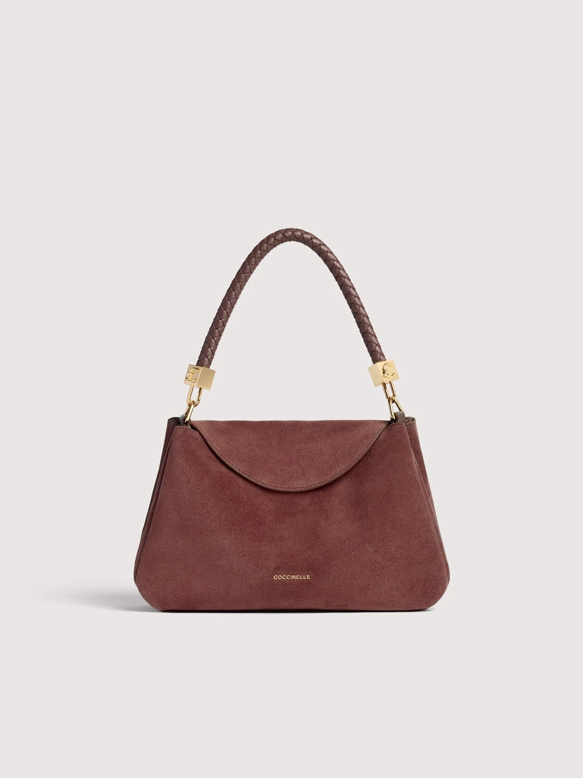 Coccinelle borsa a mano in camoscio "Tiggy Suede" Marrone E1VCL180201.R49 BERRY