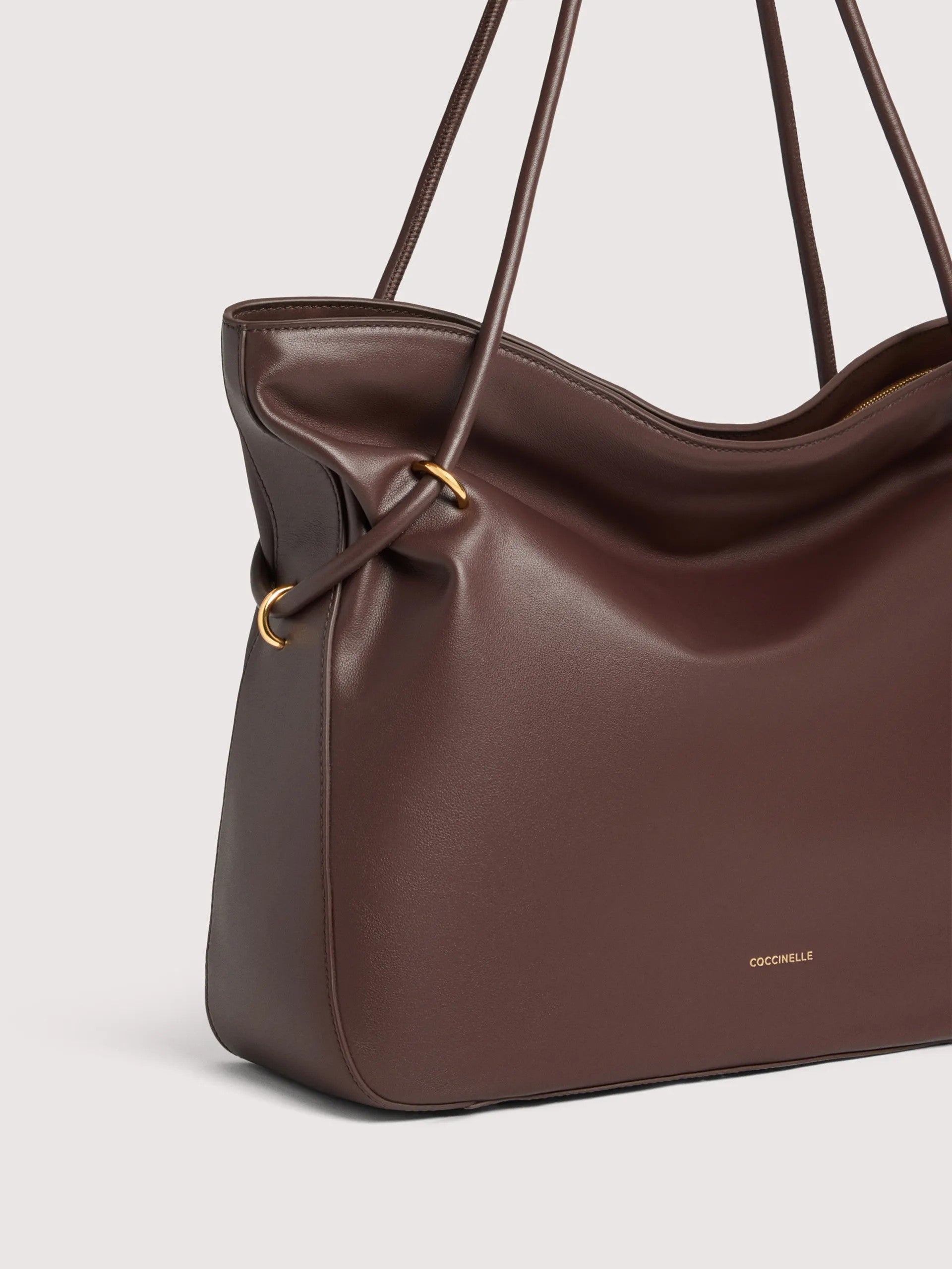 Coccinelle borsa shopping in pelle "Lizzie" Marrone E1VEP110101.R49 BERRY