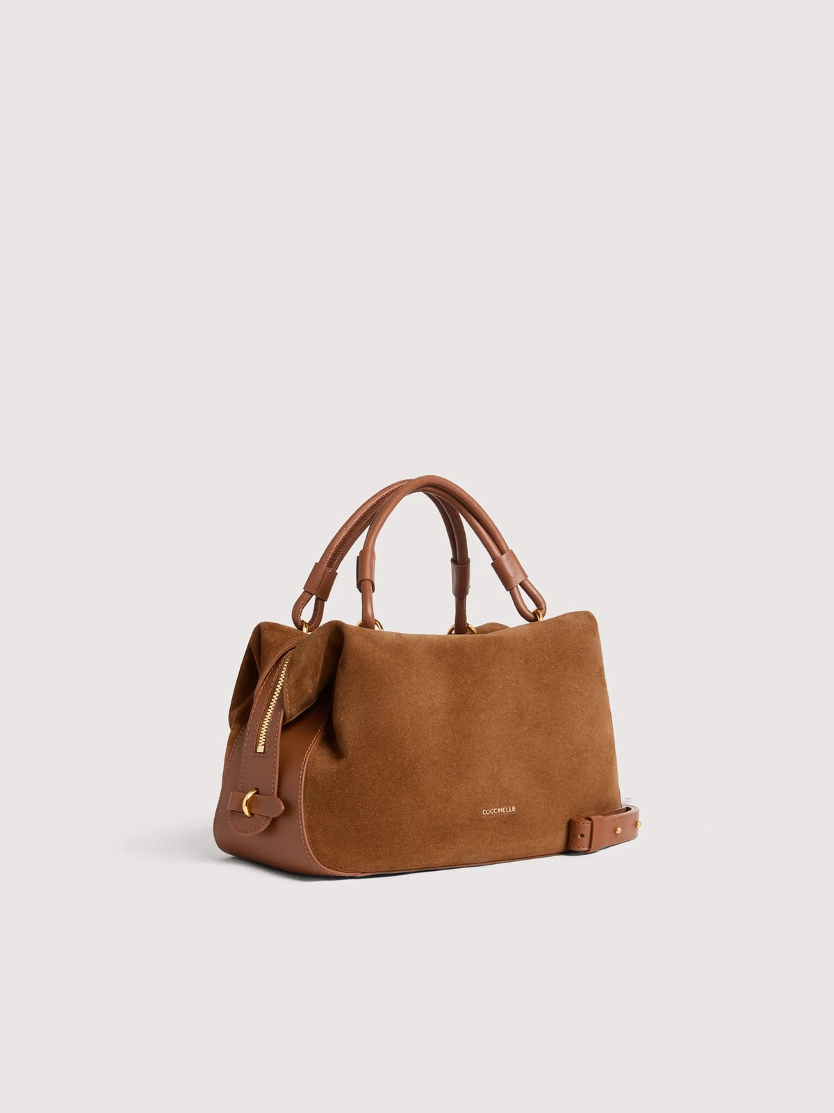 Coccinelle borsa a mano in camoscio "Lizzie" Cuoio E1VEQ180201.W11 COGNAC