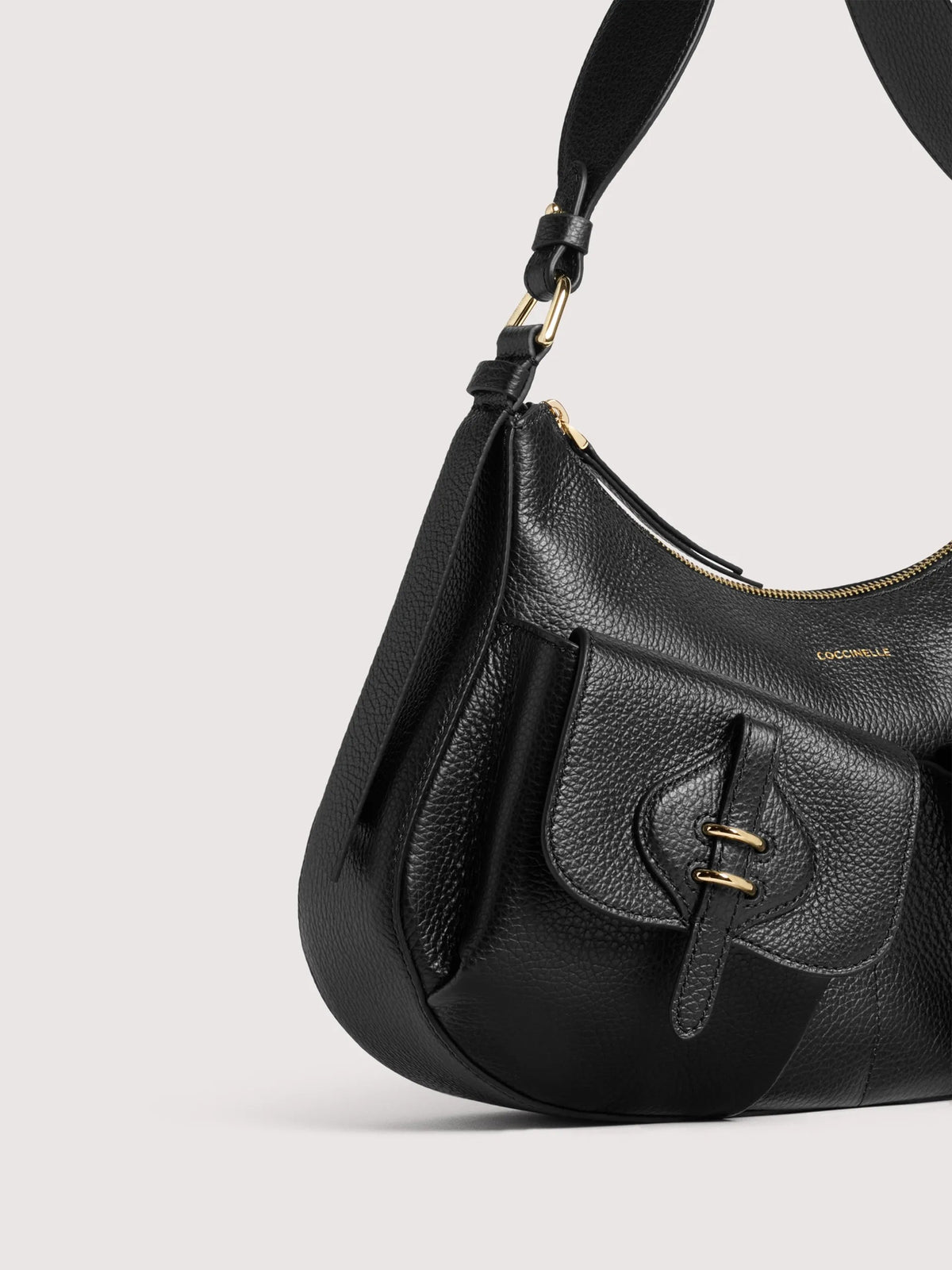 Coccinelle borsa a spalla in pelle "Mavery Pocket" Nero E1VGK120101.001 NOIR
