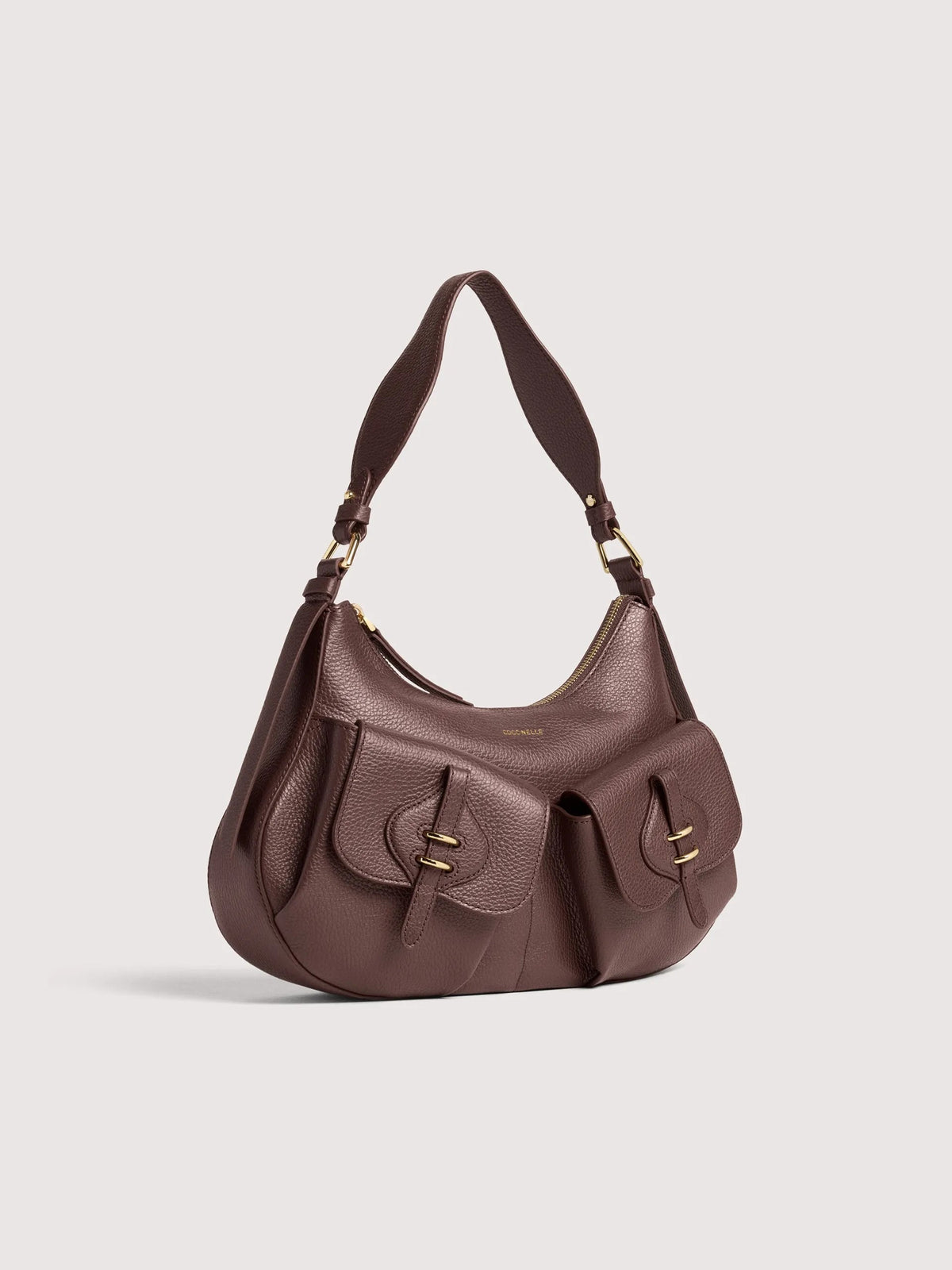 Coccinelle borsa a spalla in pelle "Mavery Pocket" Marrone E1VGK120101.R49 BERRY