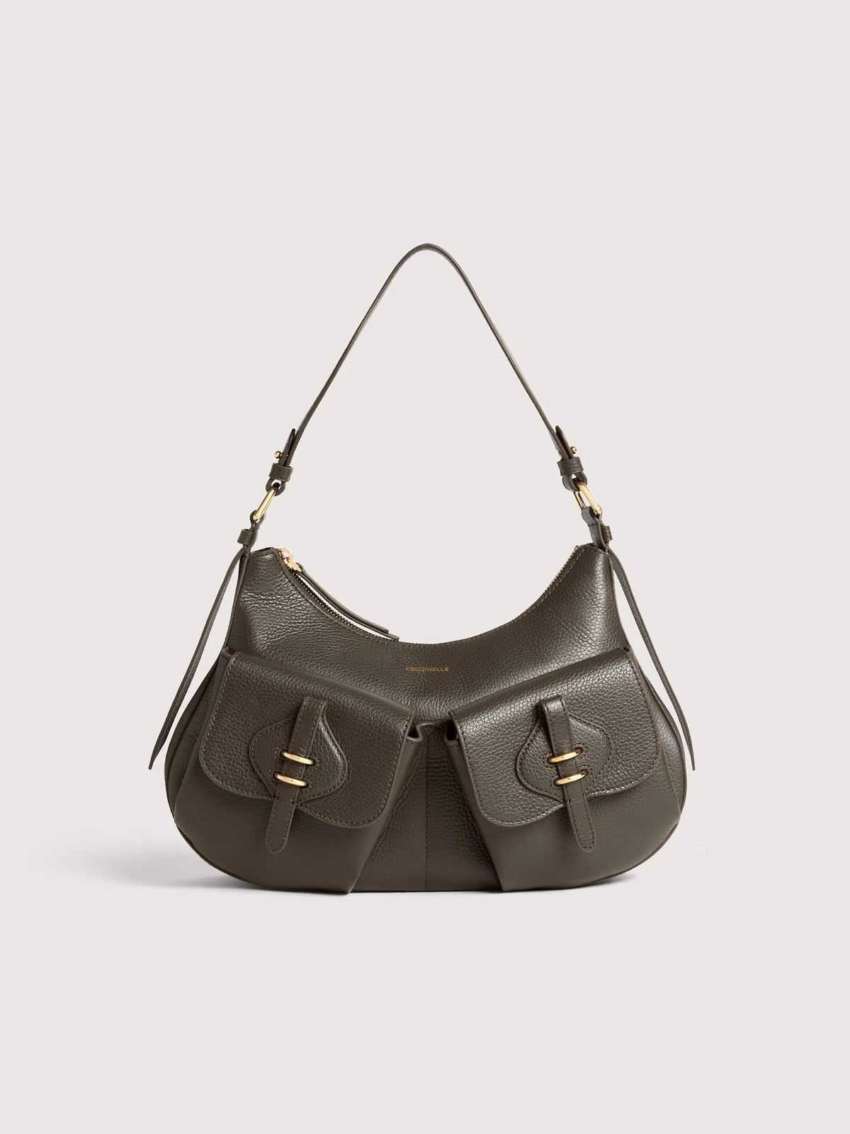 Coccinelle borsa a spalla in pelle "Mavery Pocket" Verde E1VGK120101.W25 FANGO