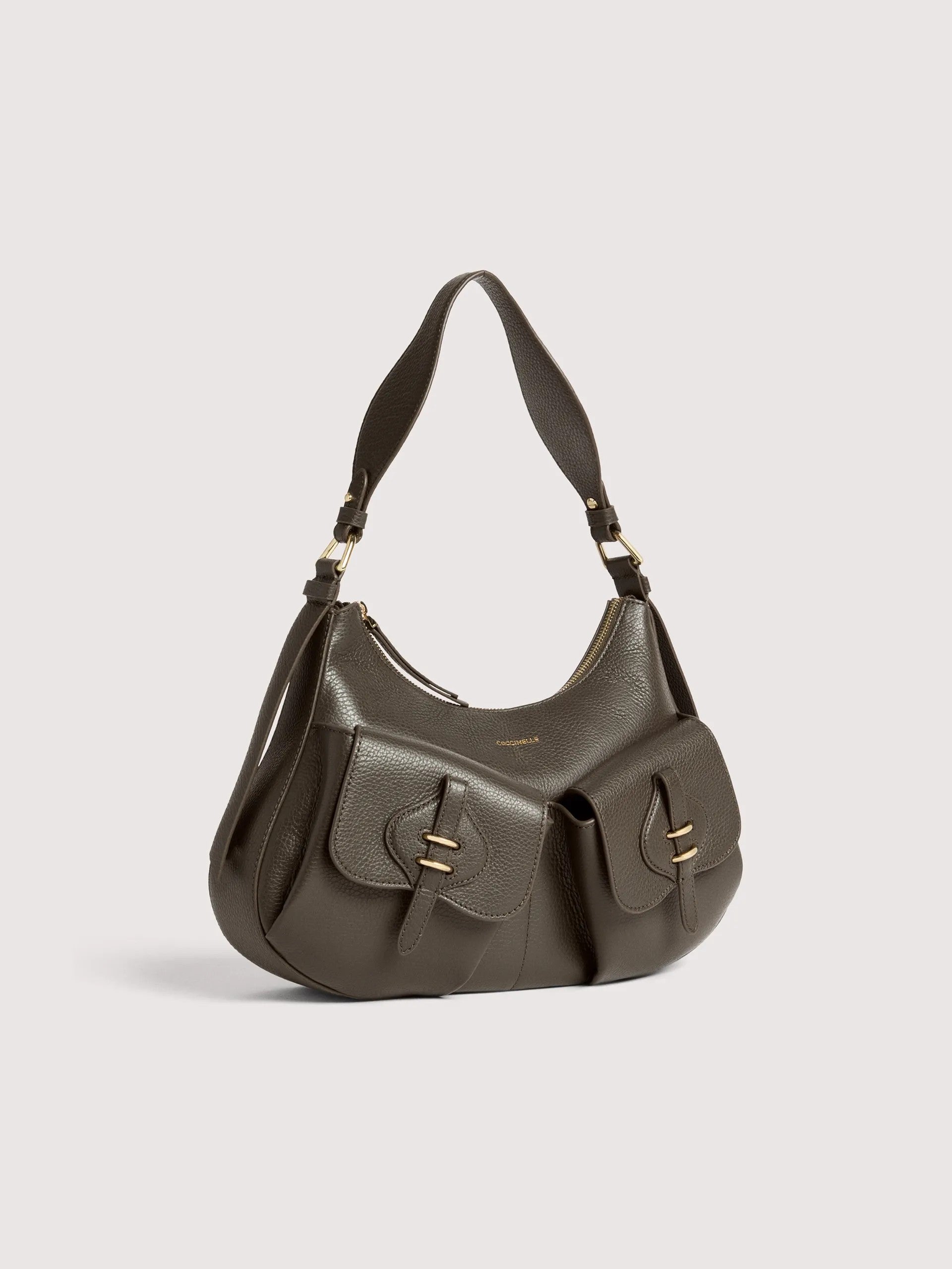 Coccinelle borsa a spalla in pelle "Mavery Pocket" Verde E1VGK120101.W25 FANGO