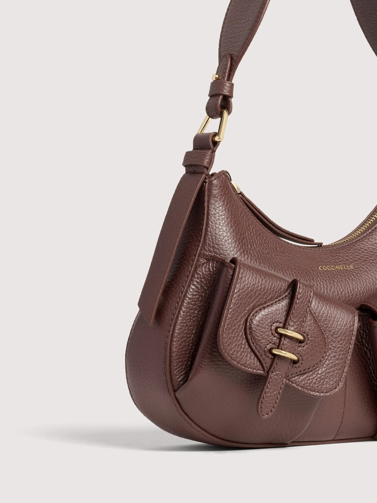 Coccinelle borsa a spalla in pelle "Mavery Pocket" Marrone E1VGK120201.R49 BERRY