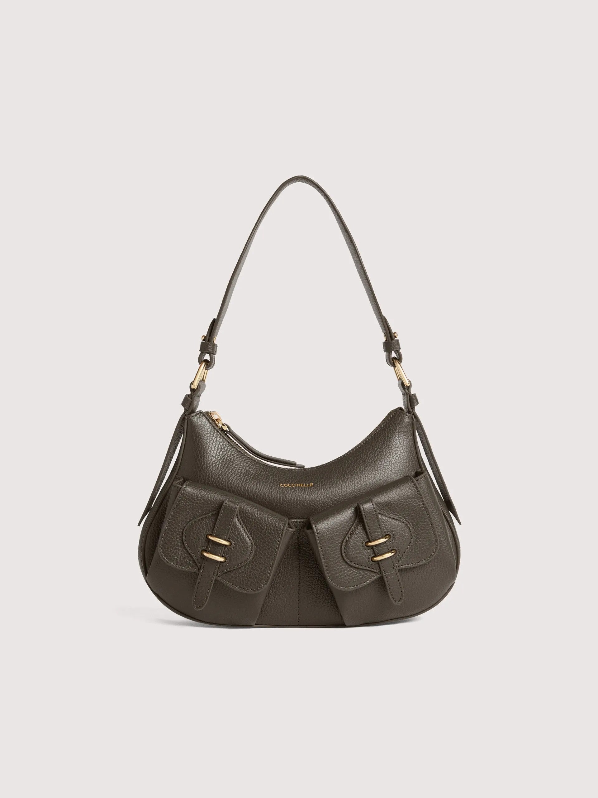 Coccinelle borsa a spalla in pelle "Mavery Pocket" Verde E1VGK120201.W25 FANGO