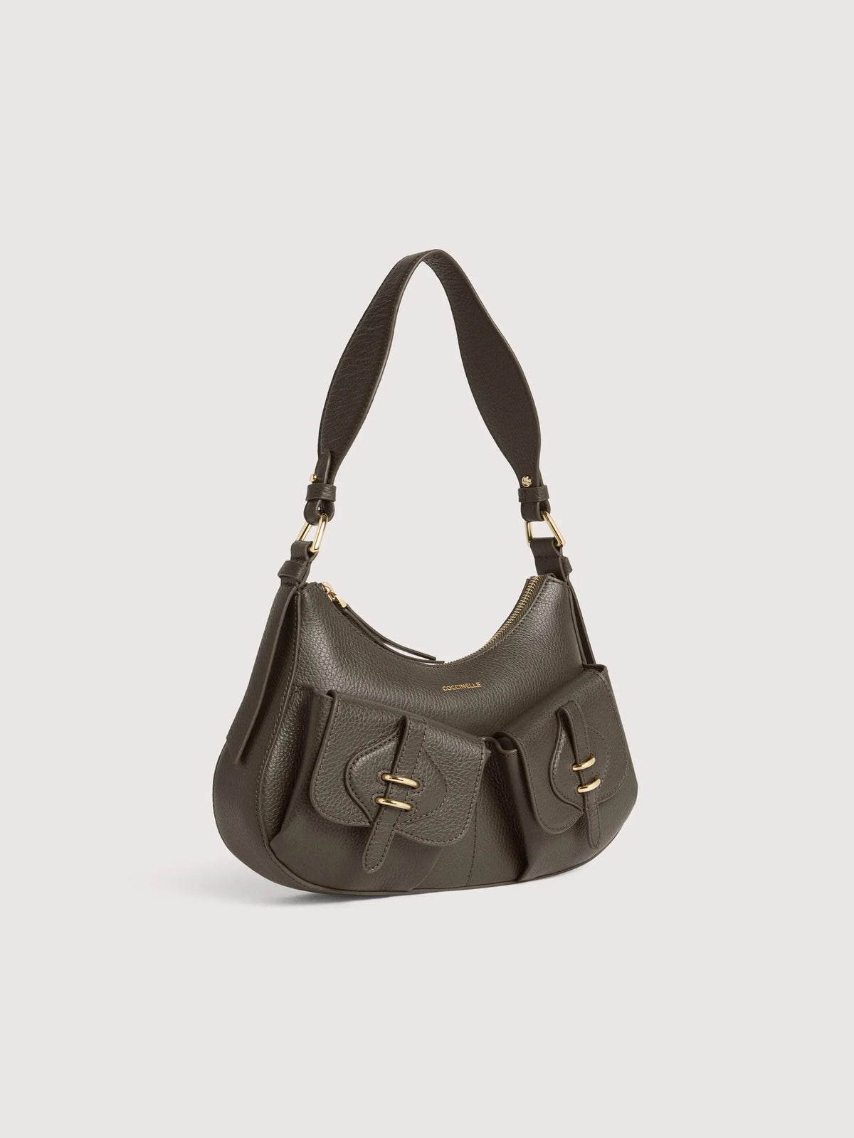 Coccinelle borsa a spalla in pelle "Mavery Pocket" Verde E1VGK120201.W25 FANGO