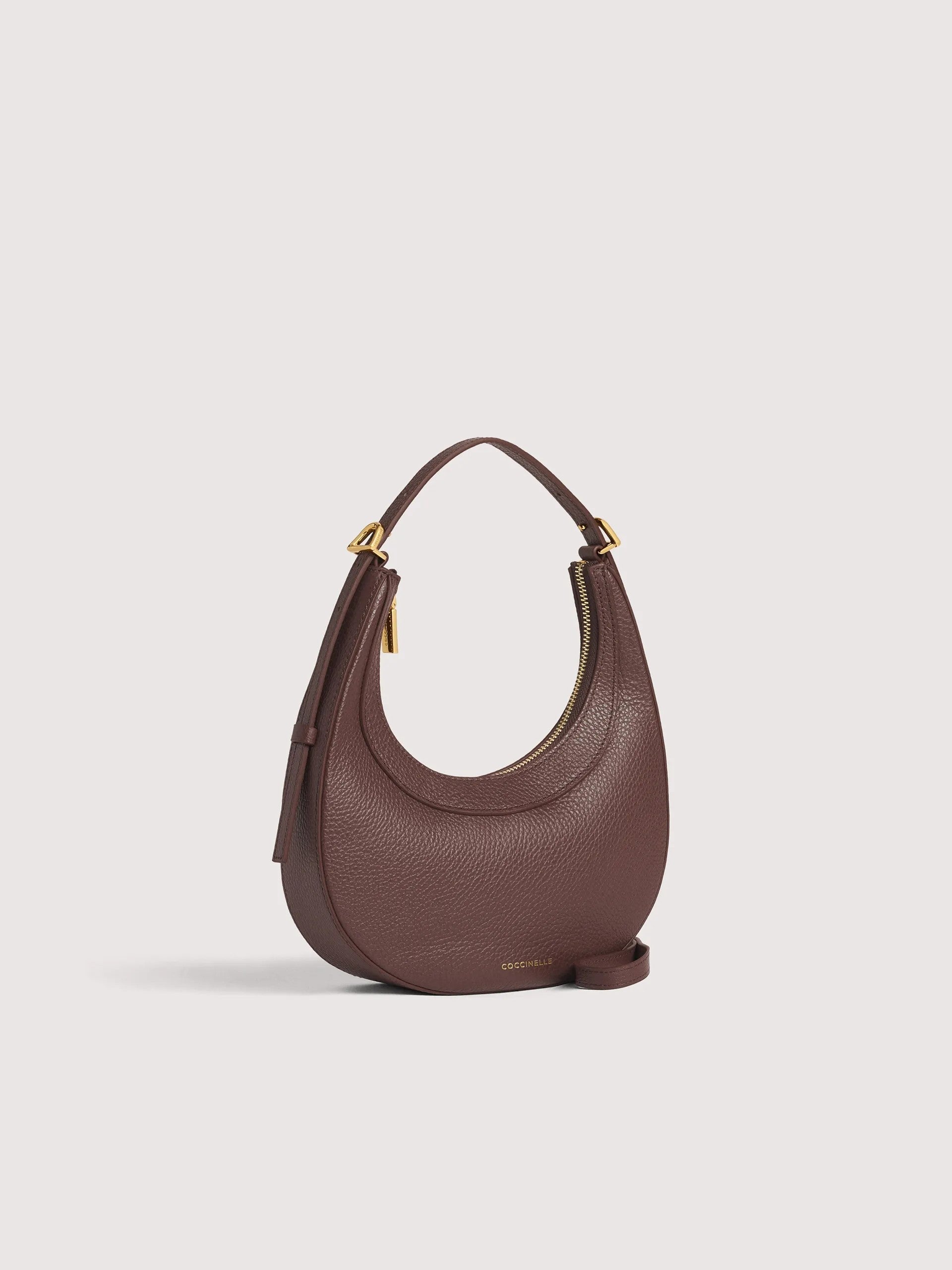 Coccinelle borsa a spalla in pelle "Whisper" Marrone E5PIP530101.R49 BERRY