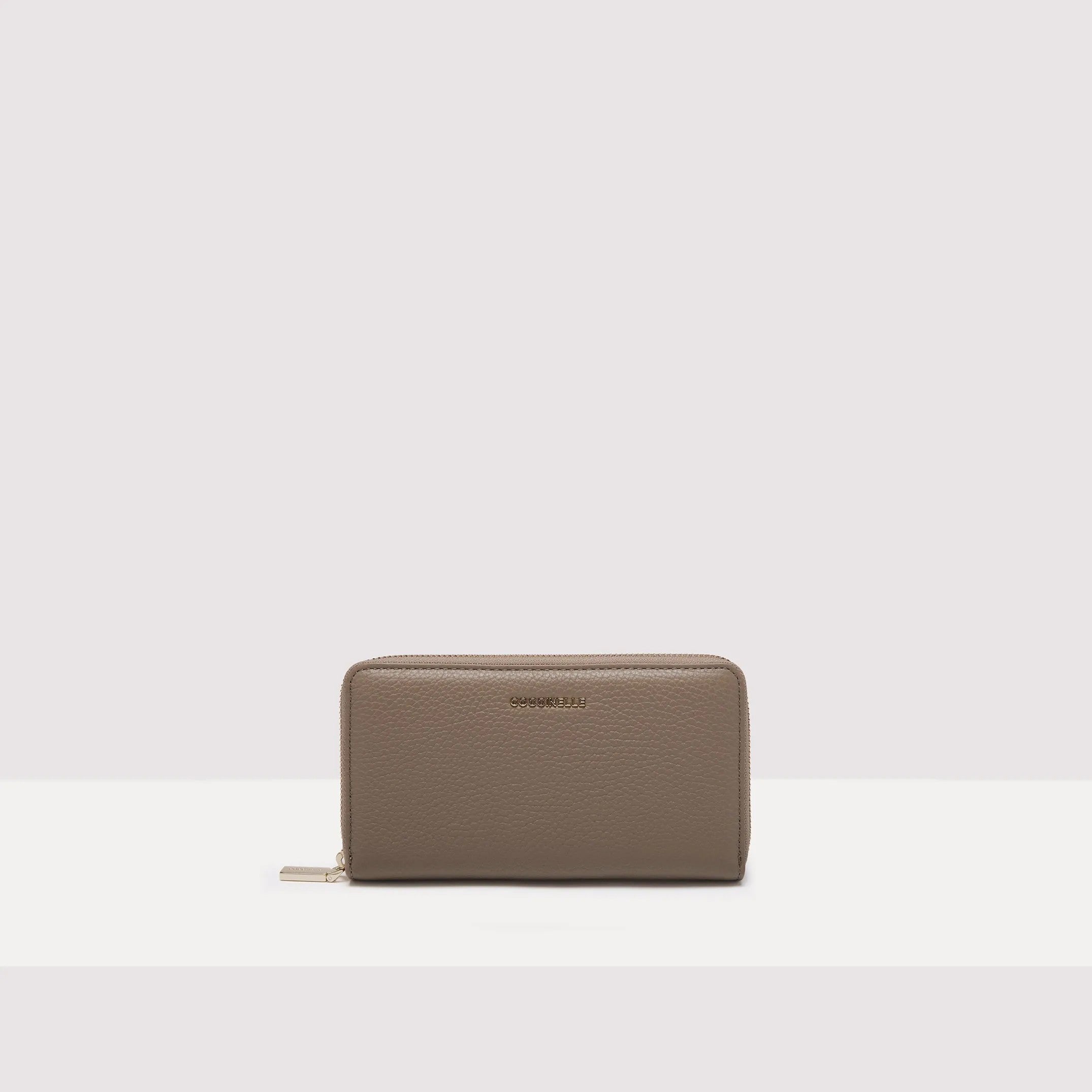 Coccinelle portafogli in pelle "Metallic Soft" Tortora E2MW5113201.N59 WARM TAUPE