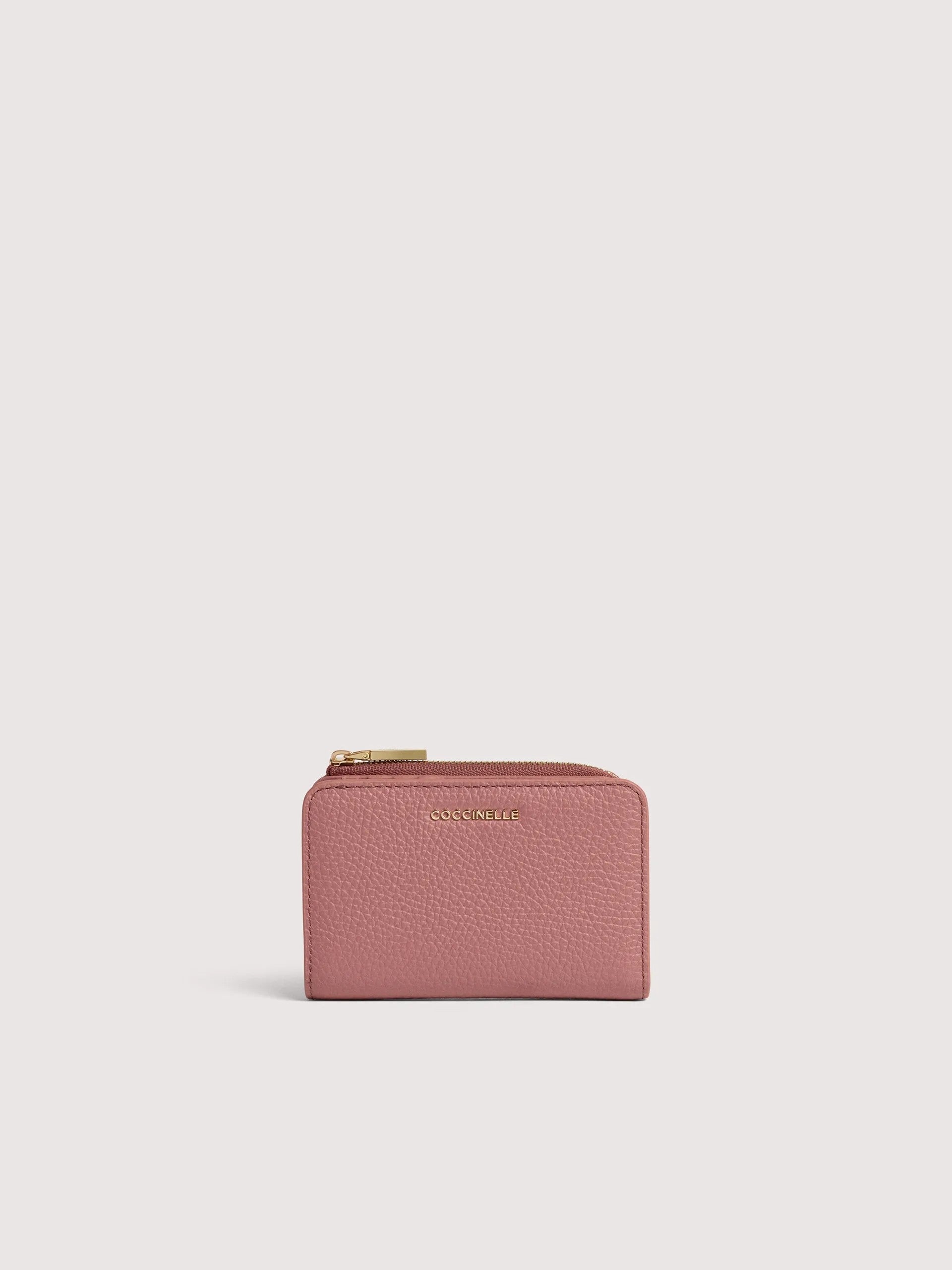 Coccinelle portafogli in pelle "Metallic Soft" Rosa E2MW511D101.P55 WINTER ROSE