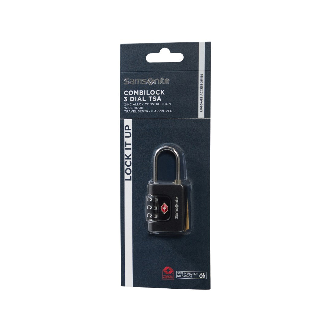 Samsonite lucchetto TSA in metallo e pvc "Ta Revolution" Nero 155577.1041 BLACK