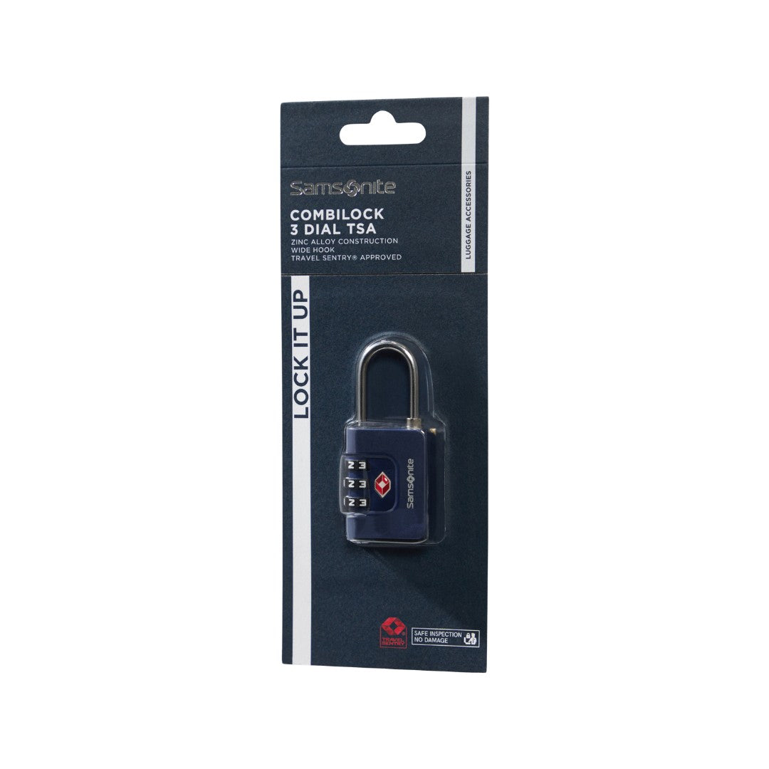 Samsonite lucchetto TSA in metallo e pvc "Ta Revolution" Blu 155577.1549 MIDNIGHT BLUE