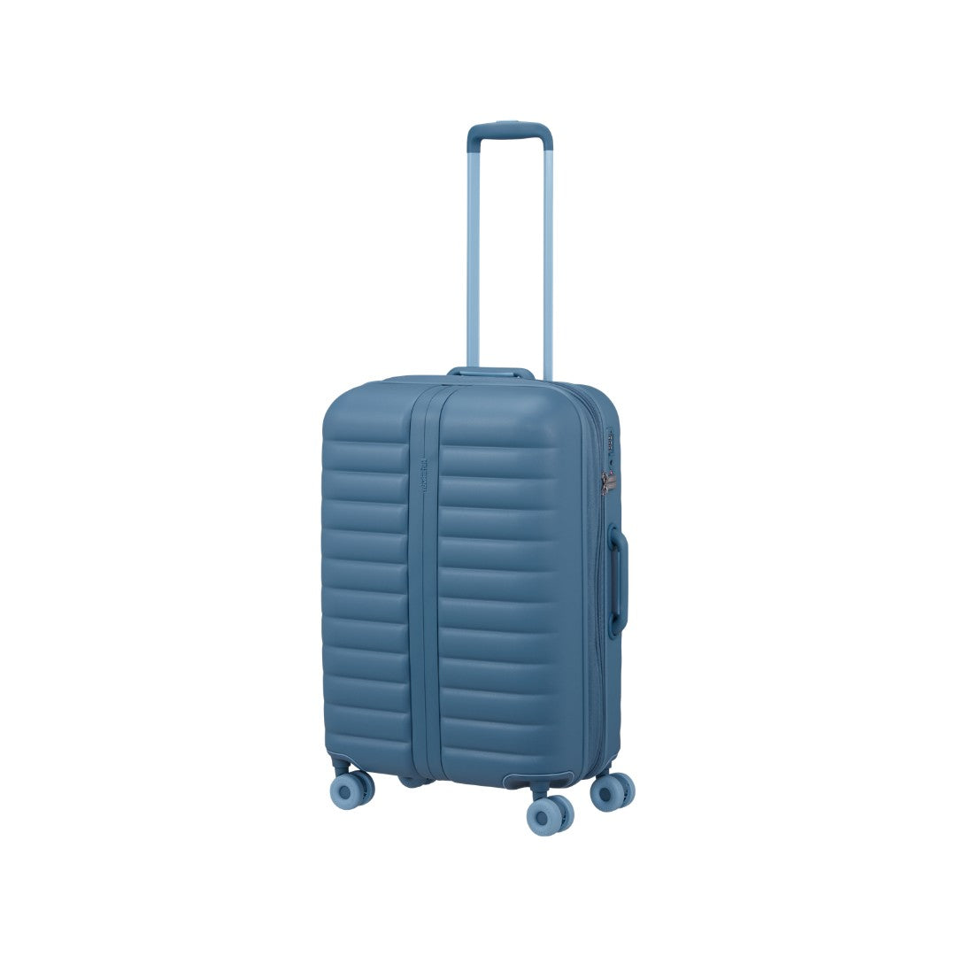 American Tourister trolley medio in policarbonato "neovibe" Azzurro 159932.1827 STEEL BLUE