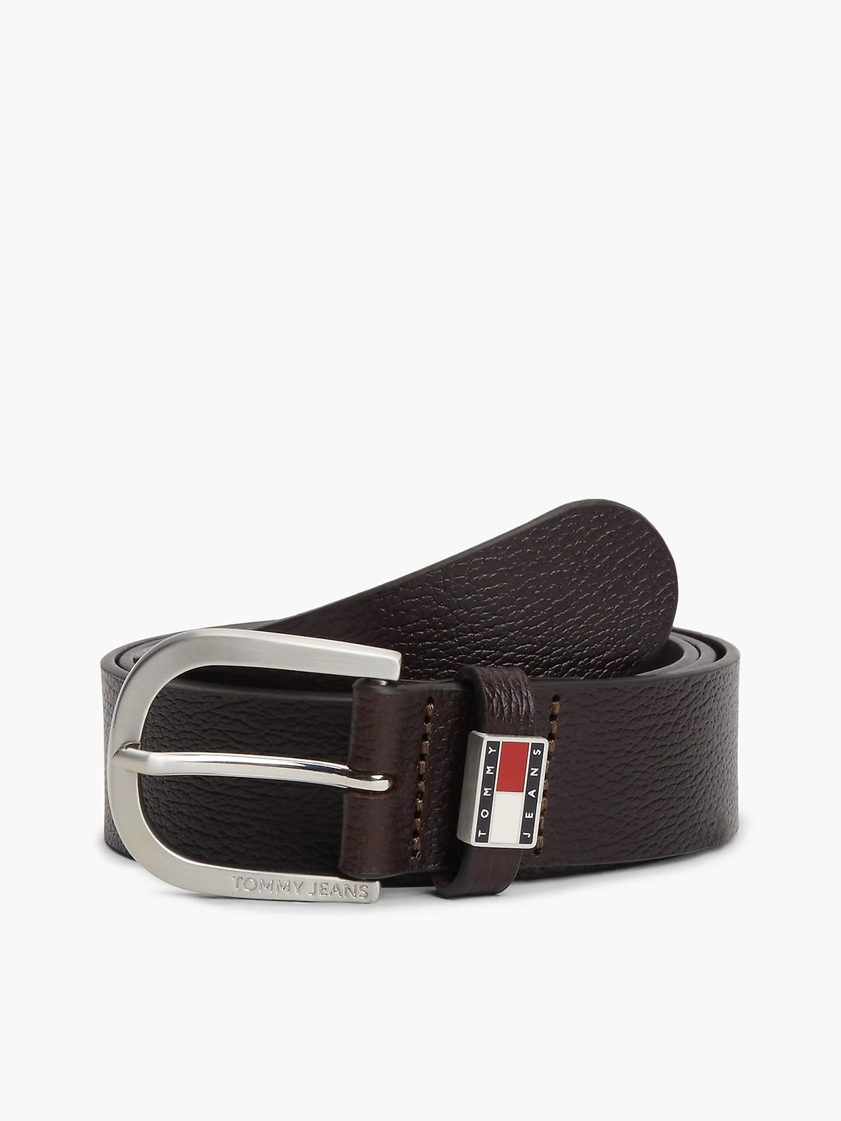 Tommy Hilfiger cintura in pelle "TJM RYAN" Marrone 14461.GUE DARK BROWN