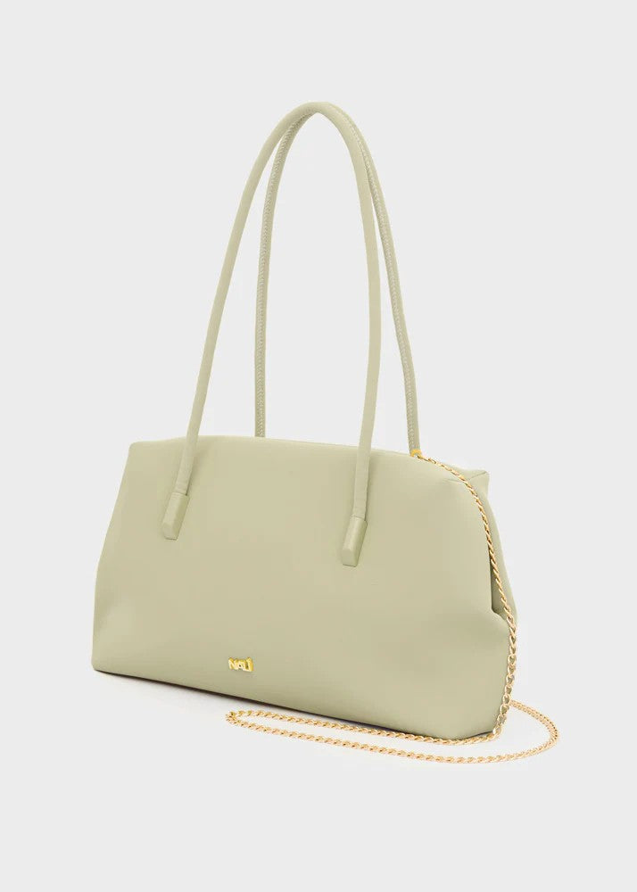 Nalì borsa a spalla in ecopelle "Cassi" Verde SNBS005.VERDE