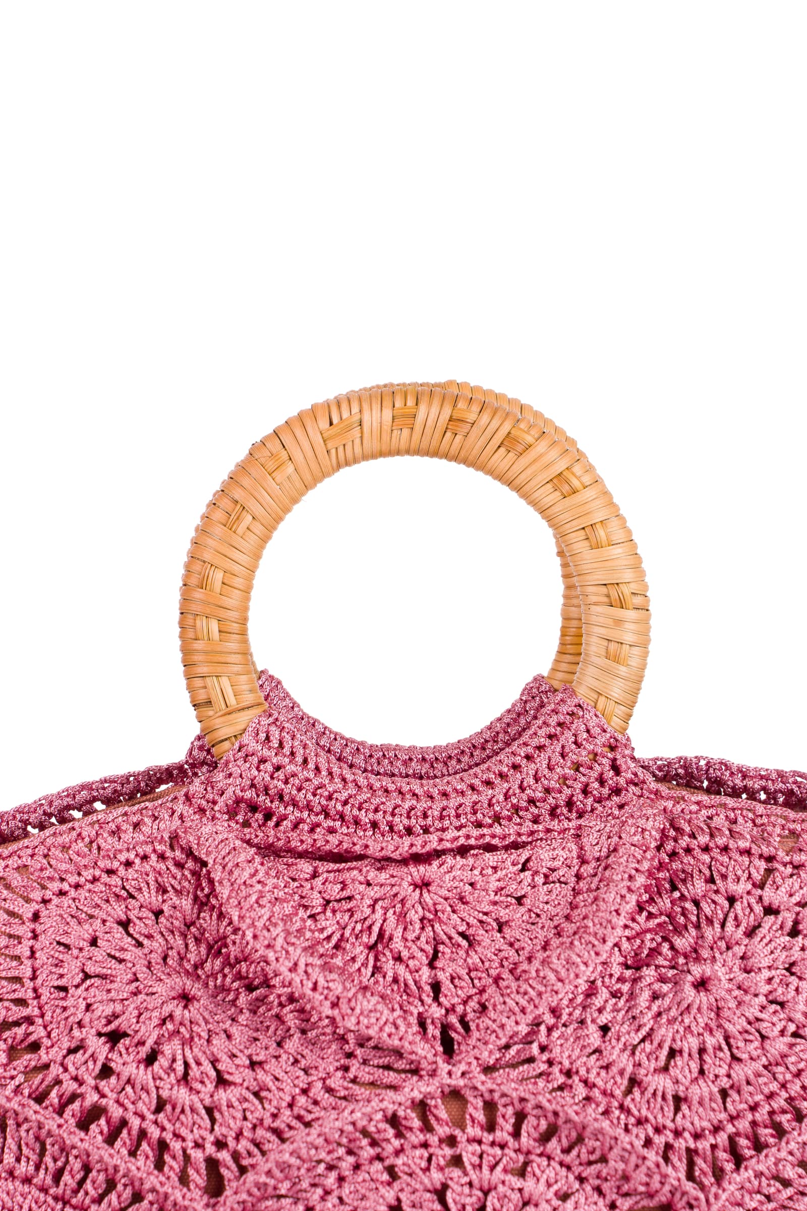 Enrico Versari borsa a mano in tessuto "Flower Bag" Rosa FLOWER BAG UNIS.WINE
