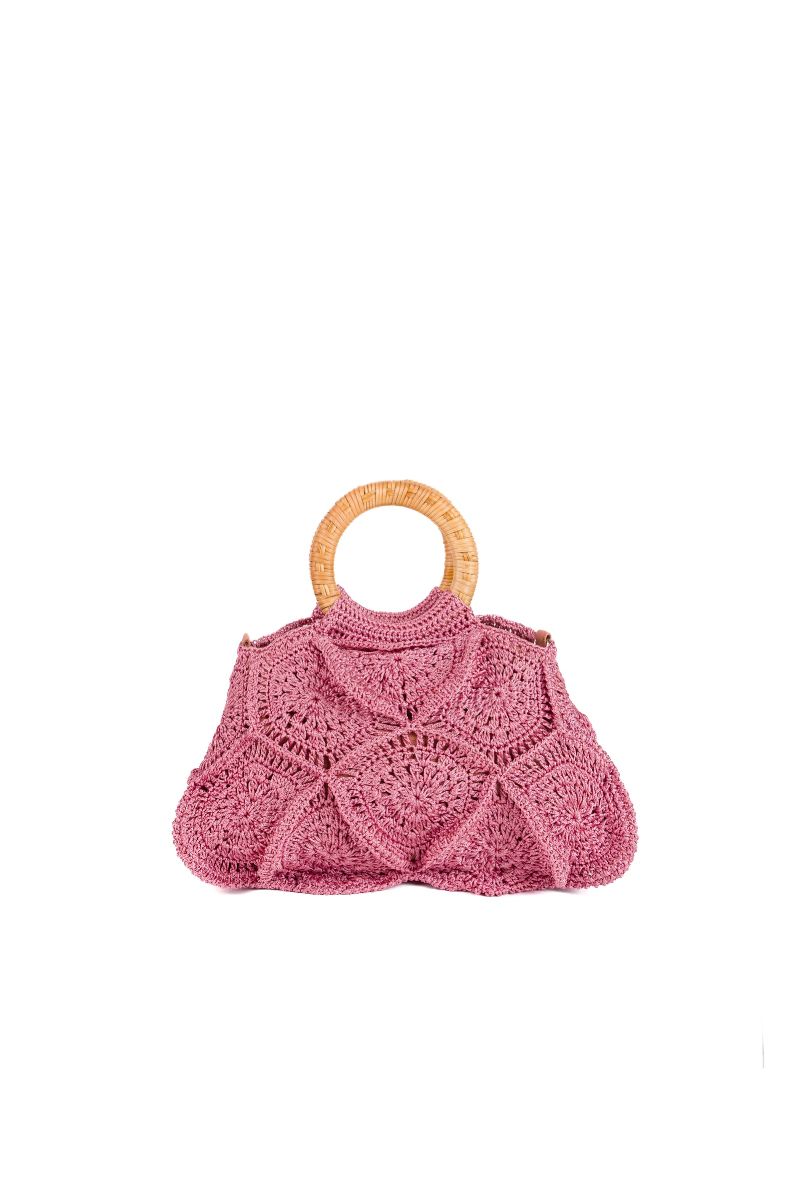 Enrico Versari borsa a mano in tessuto "Flower Bag" Rosa FLOWER BAG UNIS.WINE