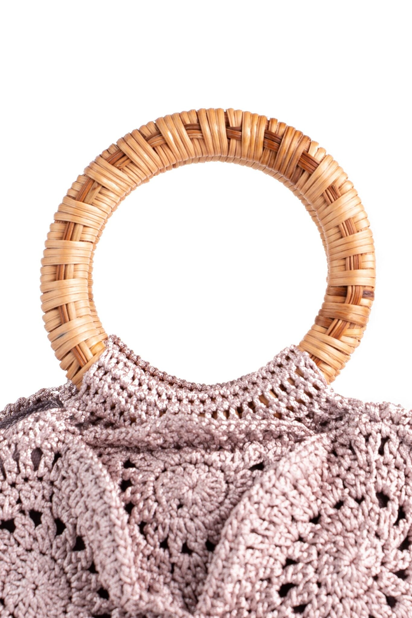 Enrico Versari borsa a mano in tessuto "Flower Bag" Cipria FLOWER BAG UNIS.VIOLET