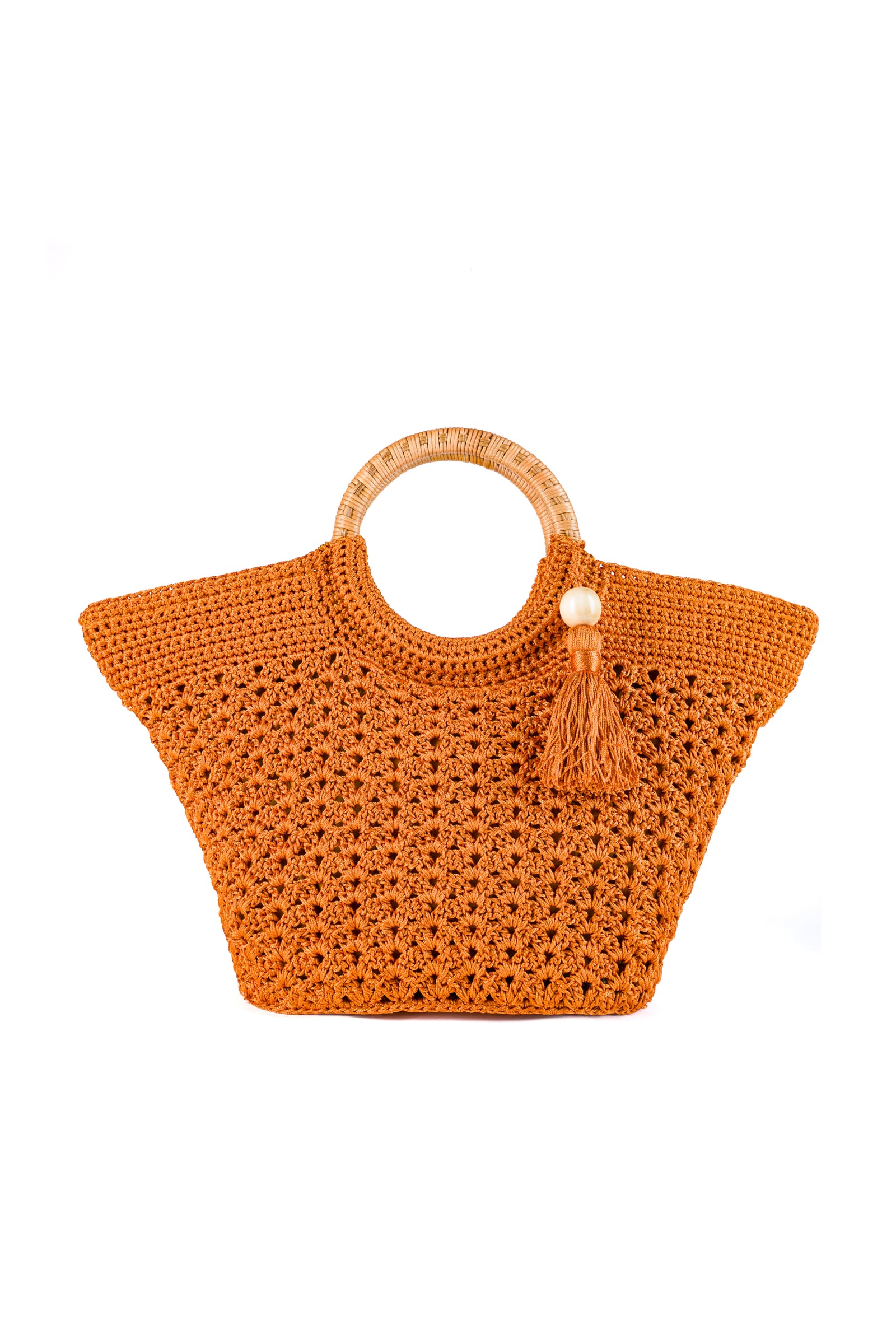 Enrico Versari borsa a mano in tessuto "Fancy" Arancione FANCY NC.OCHRE